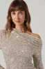 Icyln Sequin Off Shoulder Top sold by Astr