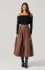 Foldover Ribbed Off Shoulder Sweater sold by Astr
