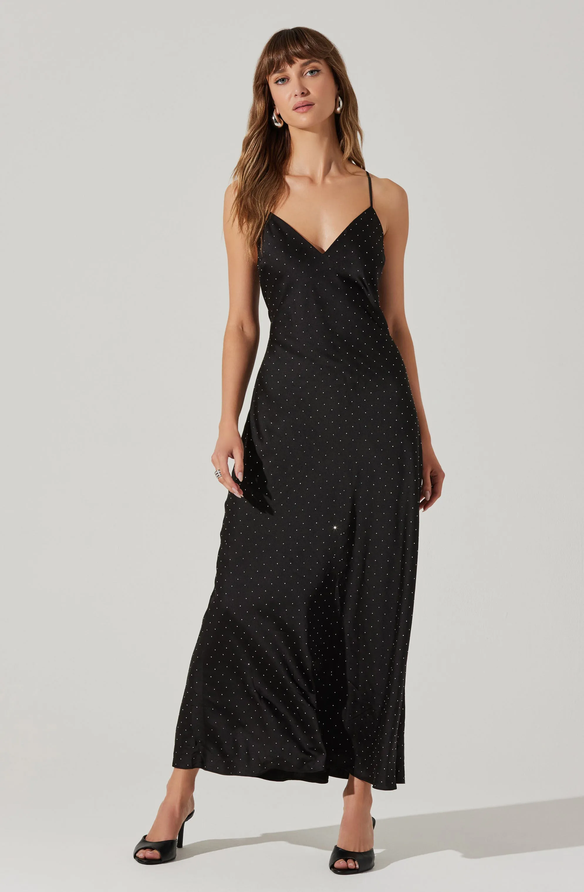 Bonney Rhinestone Maxi Slip Dress sold by Astr product image thumbnail 3
