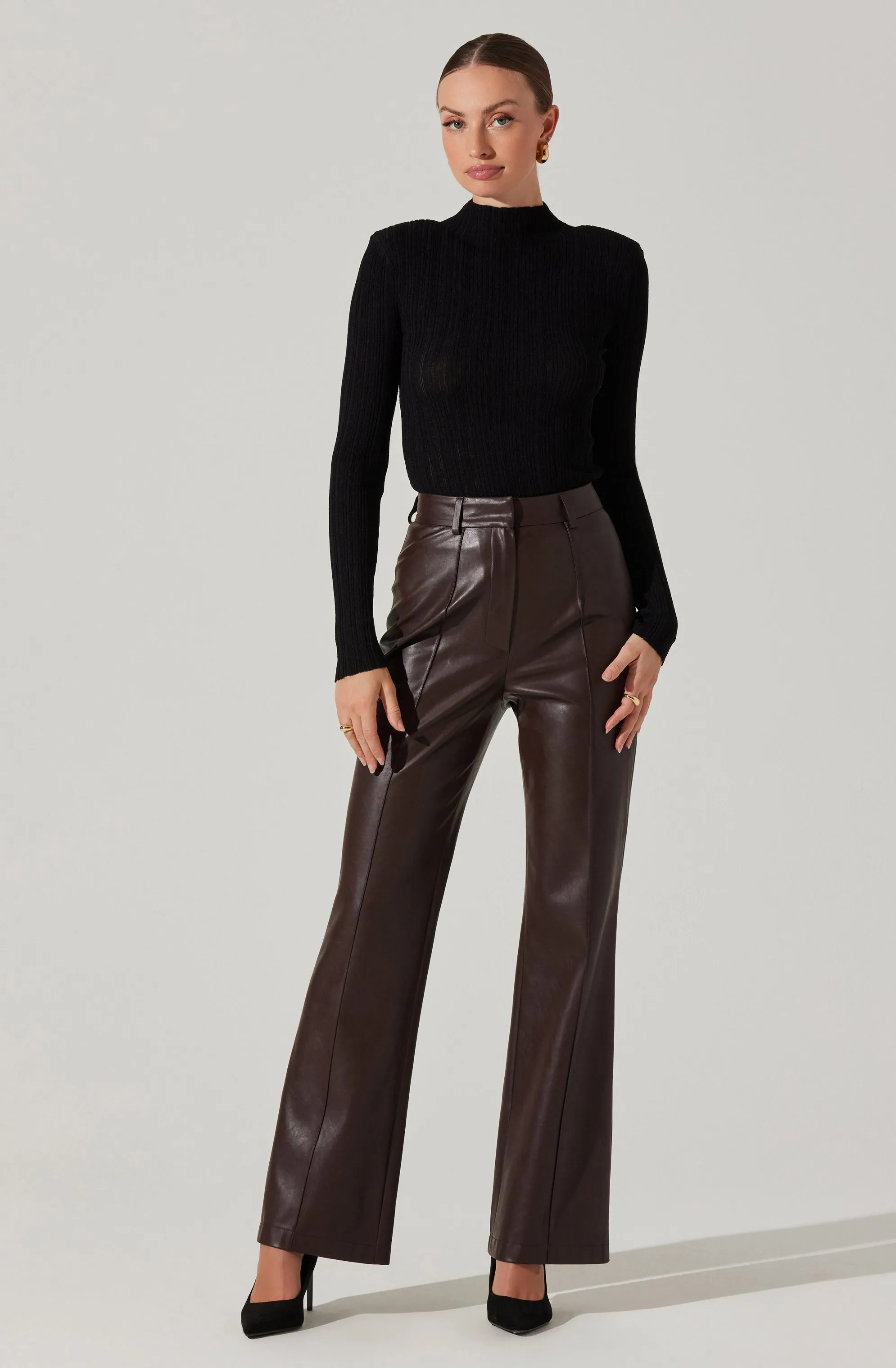 Vance Faux Leather Pants sold by Astr product image thumbnail 3