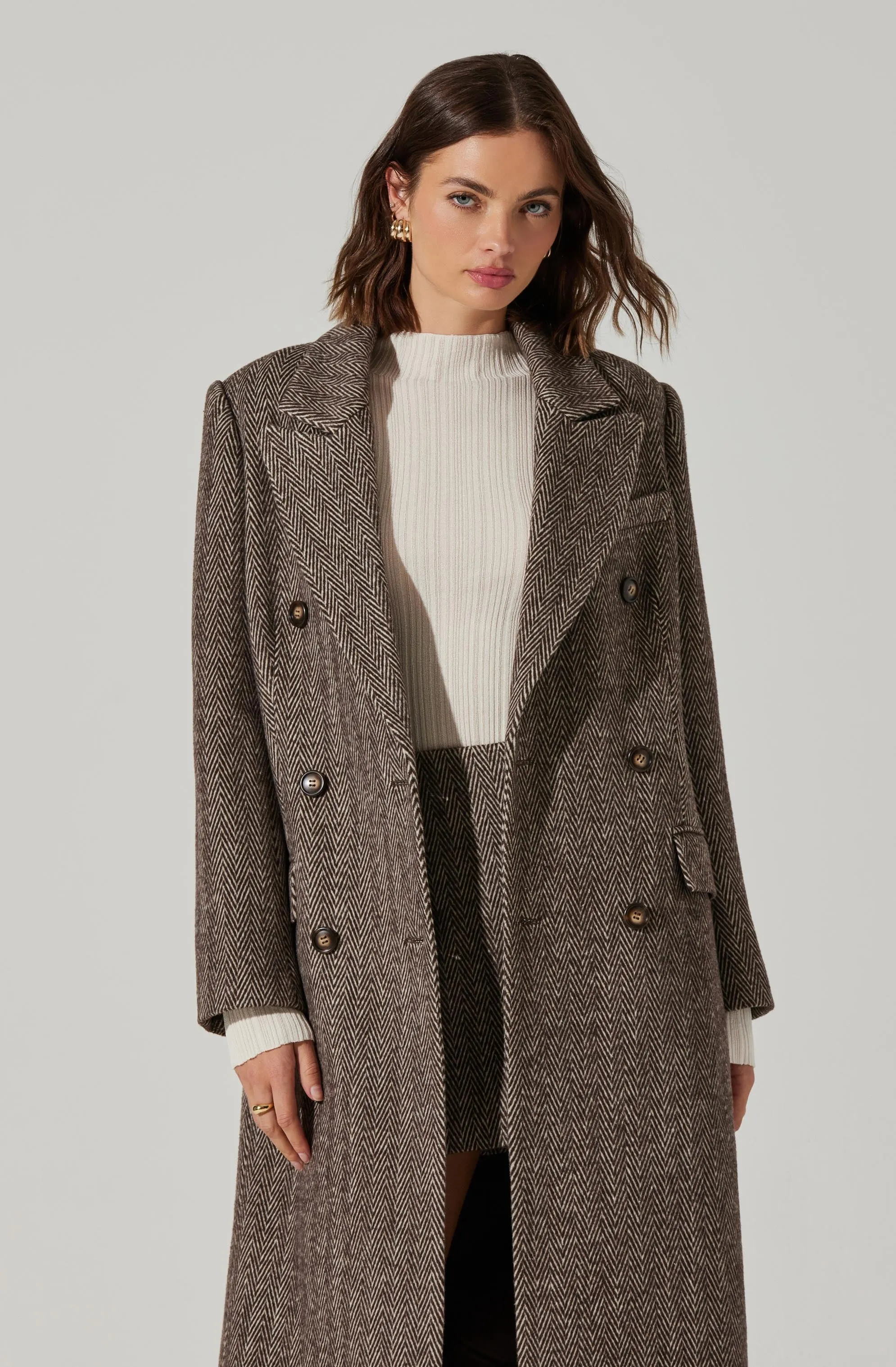 Morana Herringbone Coat sold by Astr product image thumbnail 5