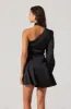 Satin Scarf Mini Skater Dress sold by Astr