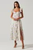 Wedelia Floral Bustier Midi Dress sold by Astr