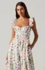 Wedelia Floral Bustier Midi Dress sold by Astr