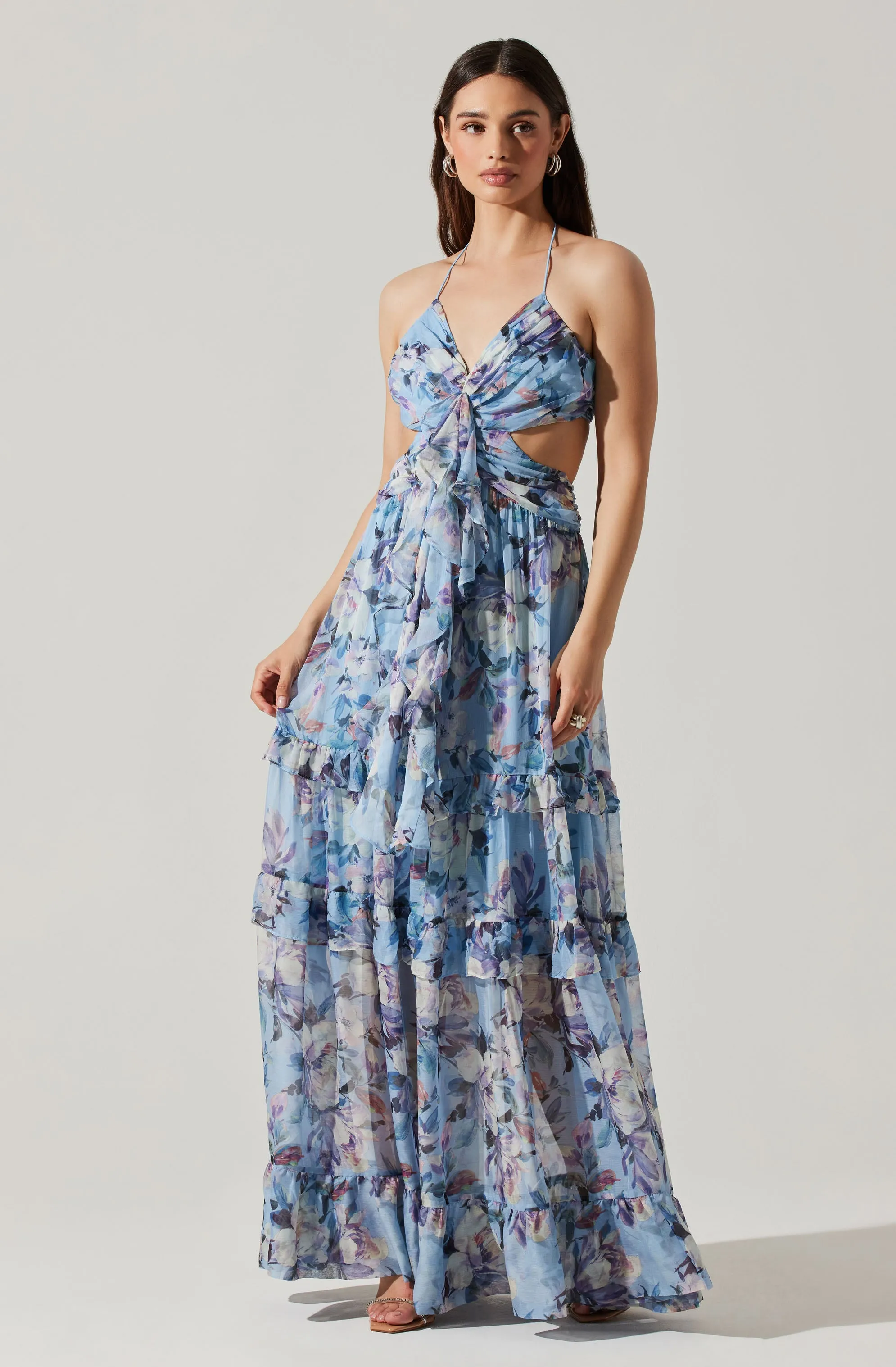 Kitsune Floral Maxi Dress sold by Astr