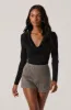 Deep Cowl Neck Top sold by Astr