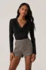 Deep Cowl Neck Top sold by Astr