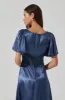 Aurelia Satin V-Neck Midi Dress sold by Astr