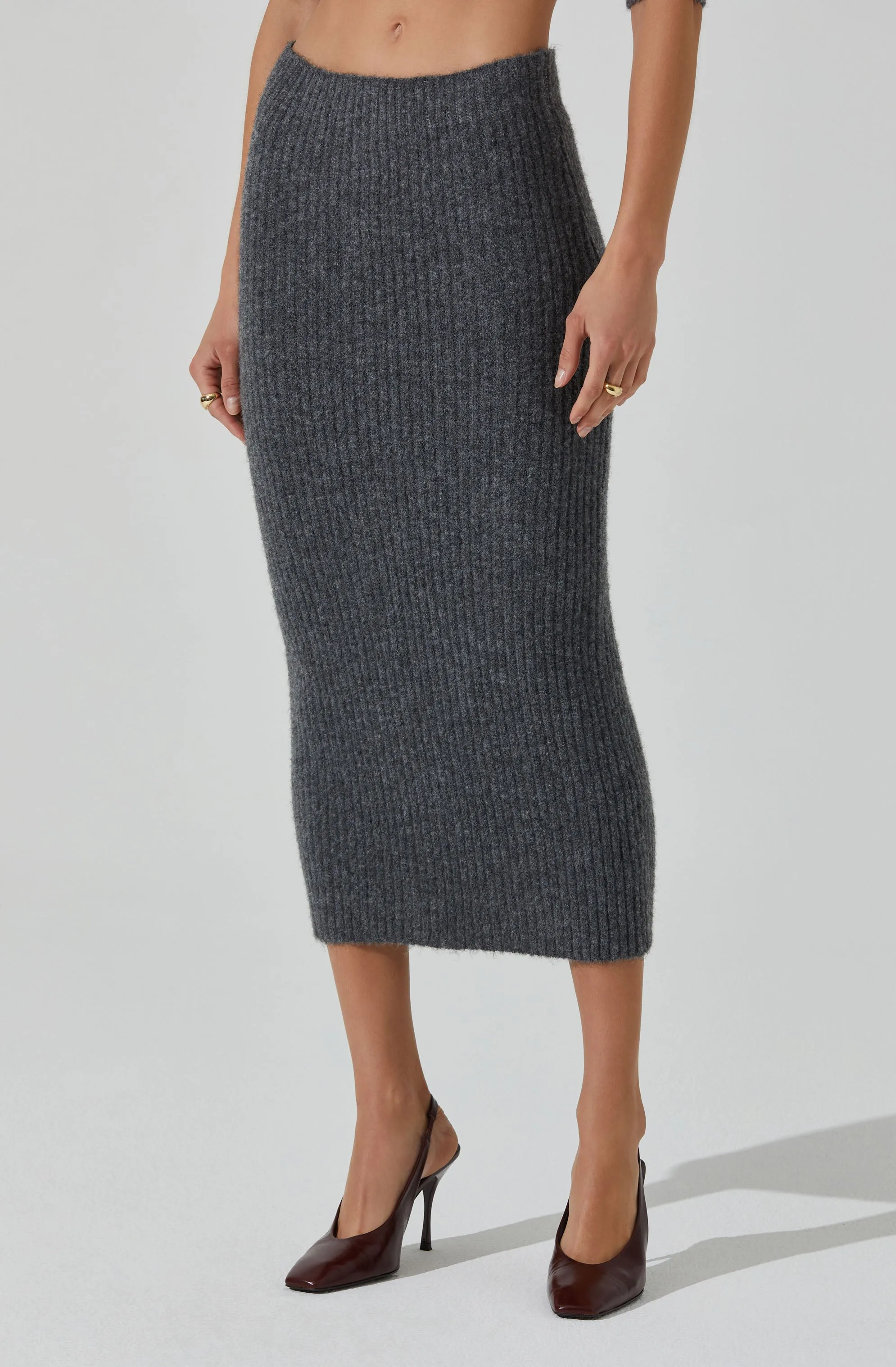 Neve Ribbed Sweater Midi Skirt sold by Astr product image thumbnail 2