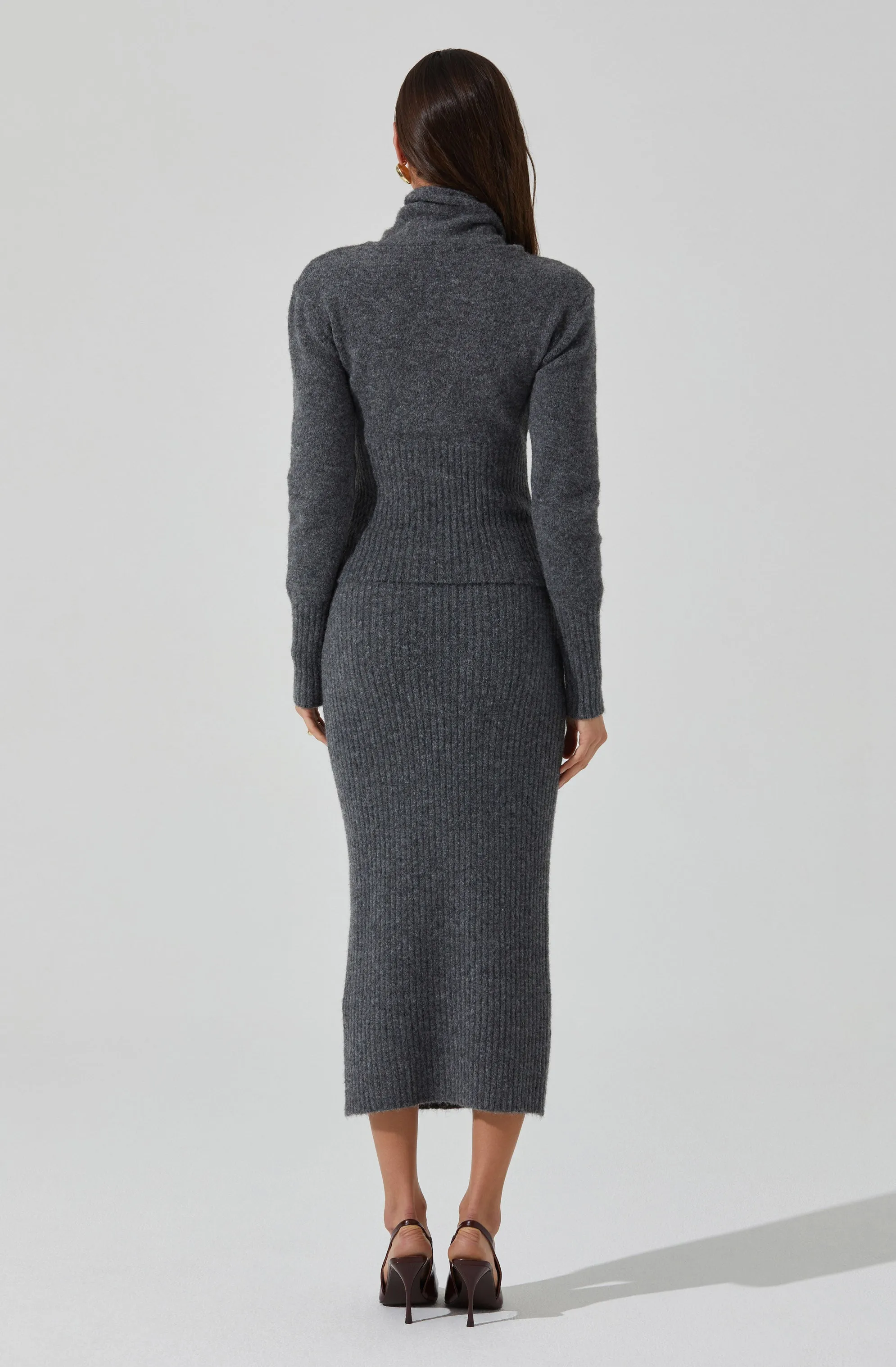 Neve Ribbed Sweater Midi Skirt sold by Astr product image thumbnail 5