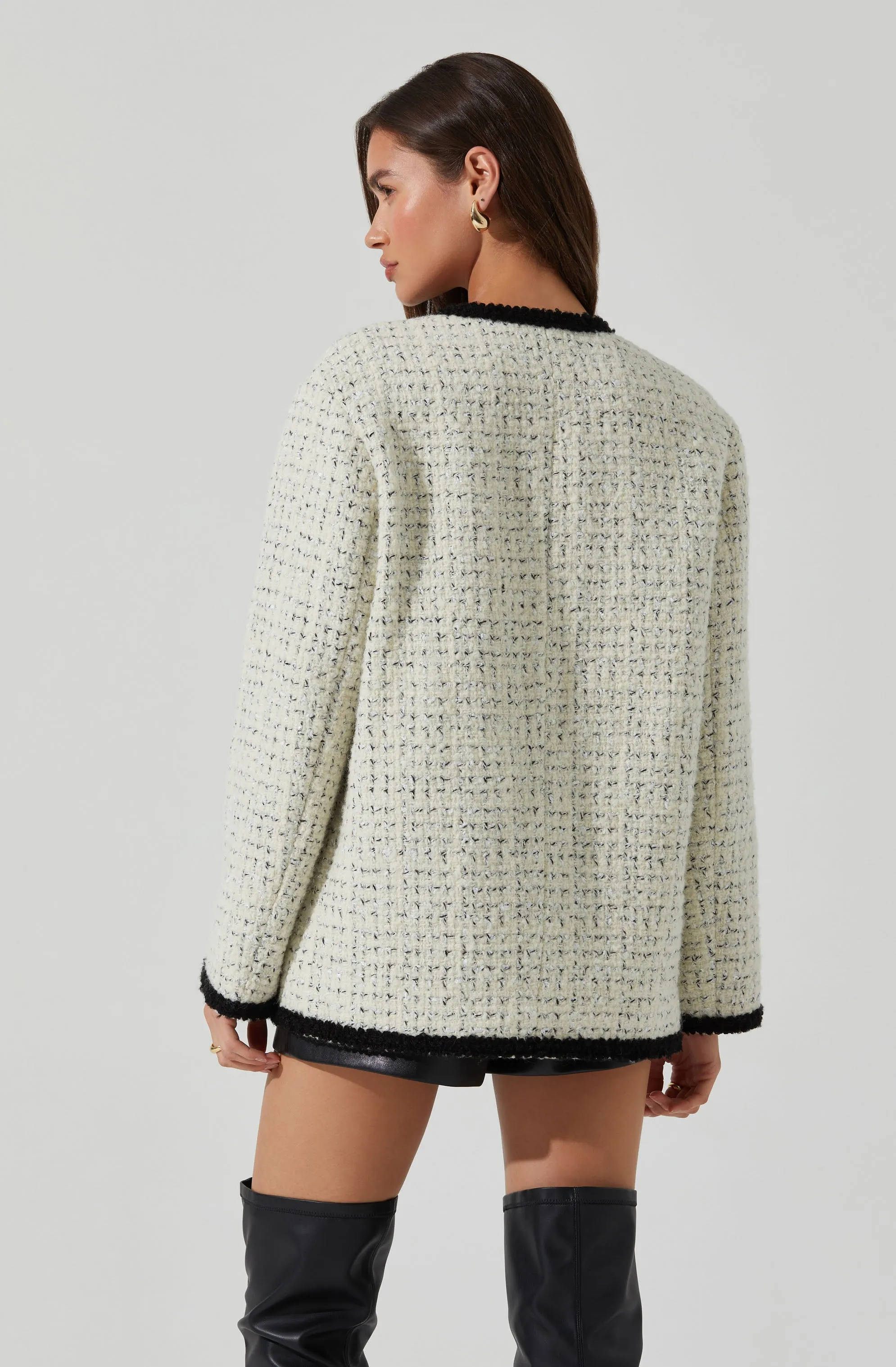 Editha Contrast Tweed Coat sold by Astr product image thumbnail 5