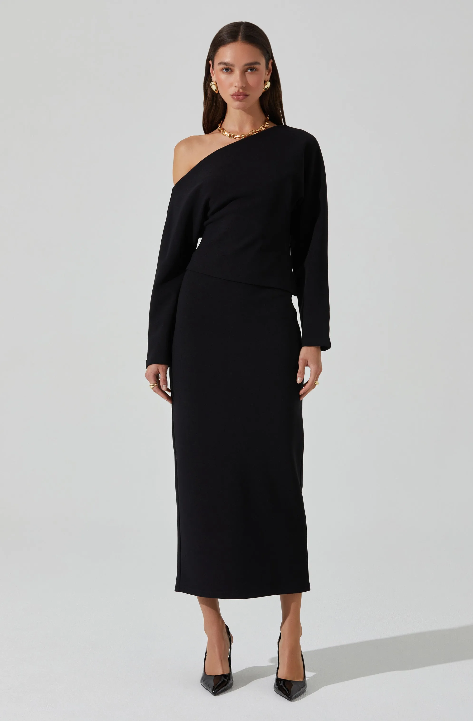 Kana Off Shoulder Asymmetric Top sold by Astr product image thumbnail 2