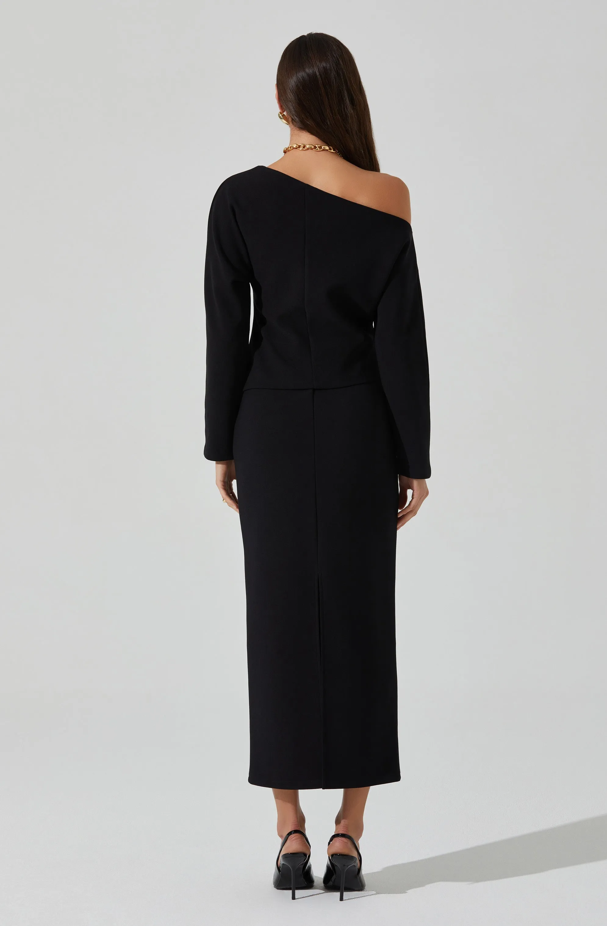 Kana Off Shoulder Asymmetric Top sold by Astr product image thumbnail 4