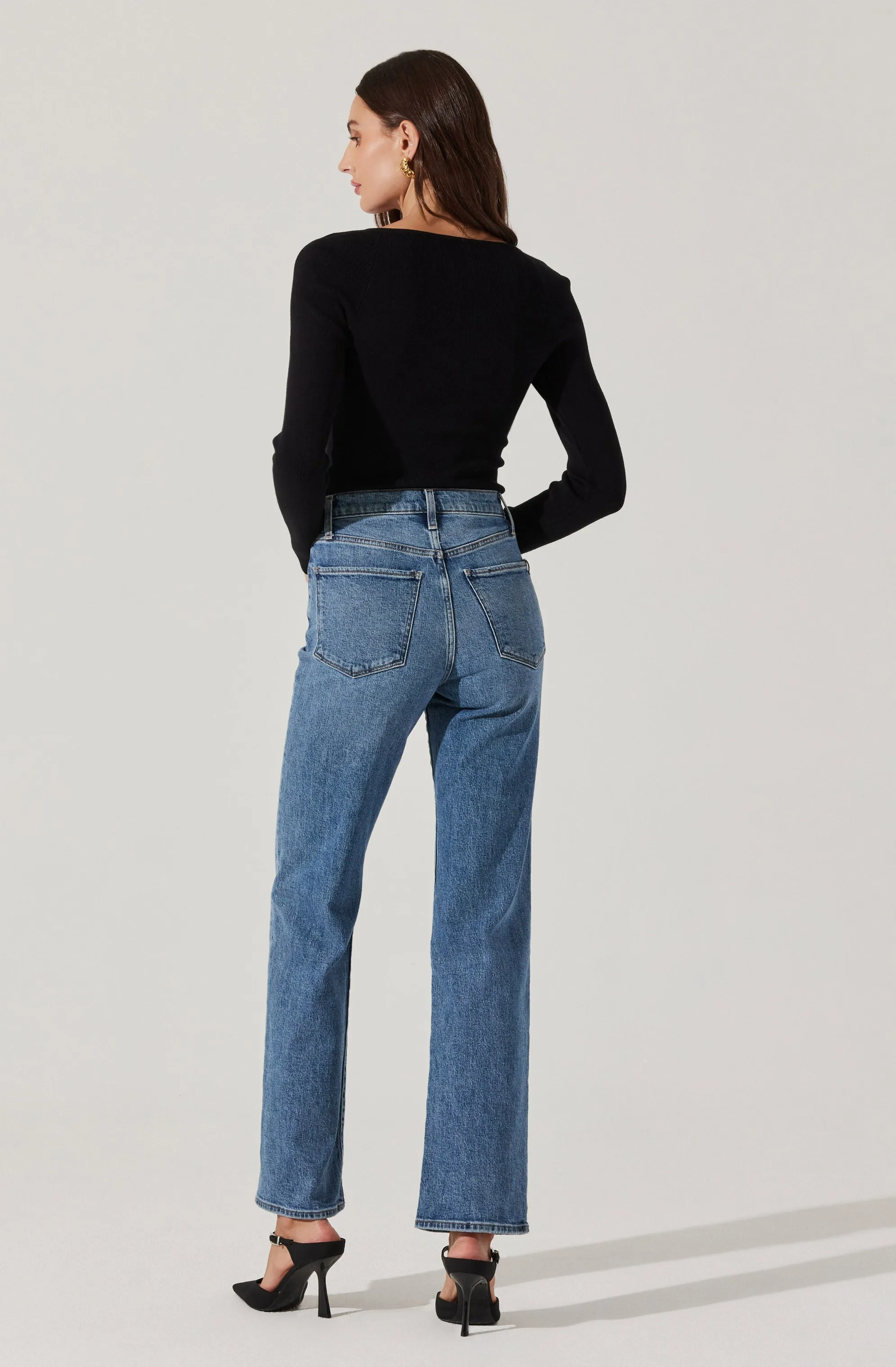 Pearl Detail Fine Knit Sweater sold by Astr product image thumbnail 5