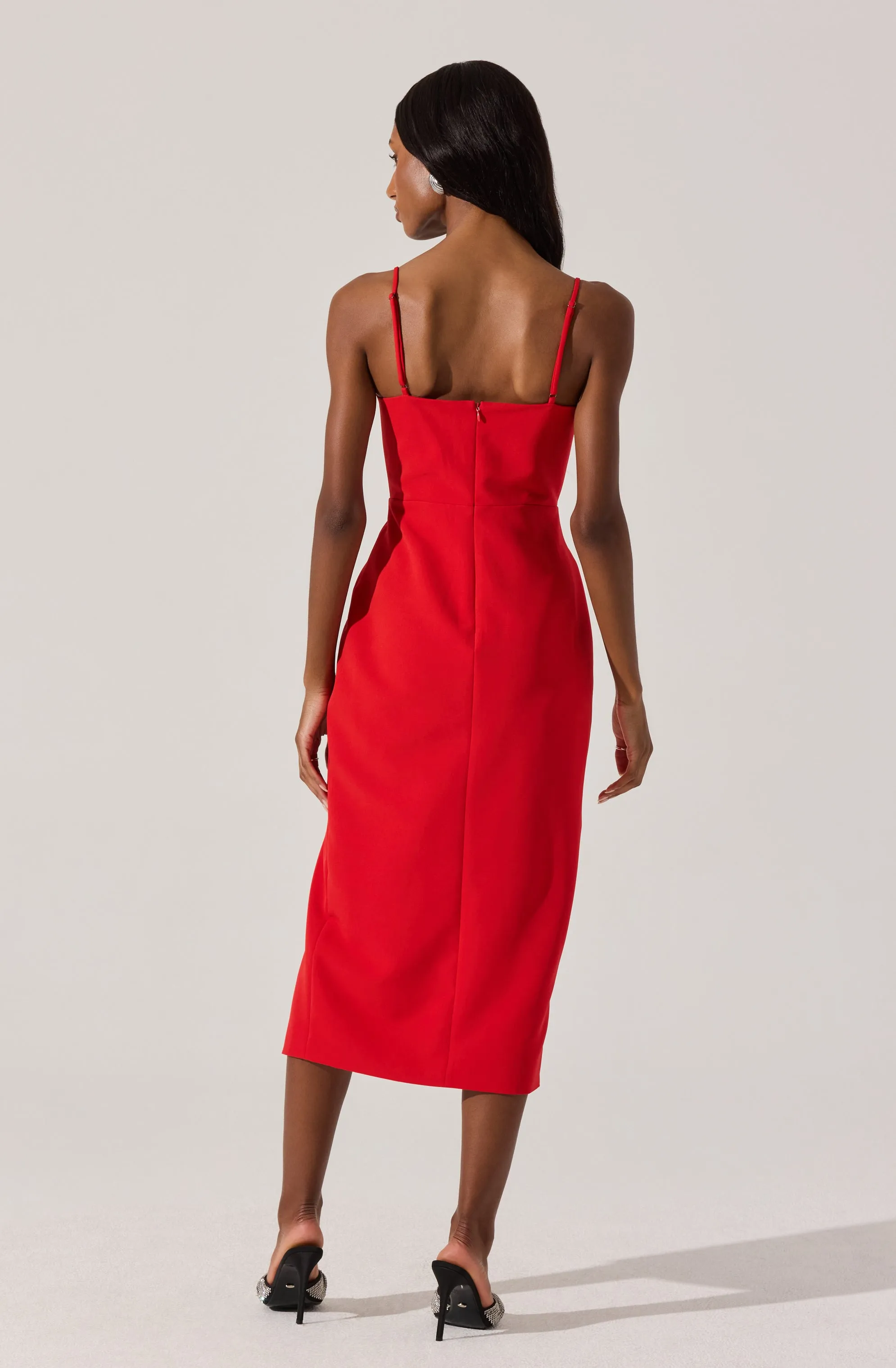 Embellished Bow Detail Midi Dress sold by Astr product image thumbnail 5