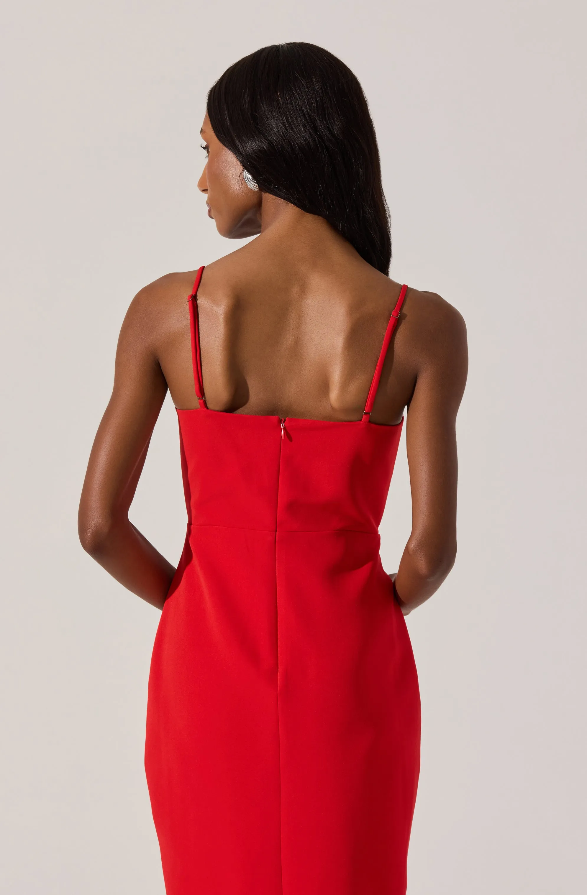 Embellished Bow Detail Midi Dress sold by Astr product image thumbnail 4