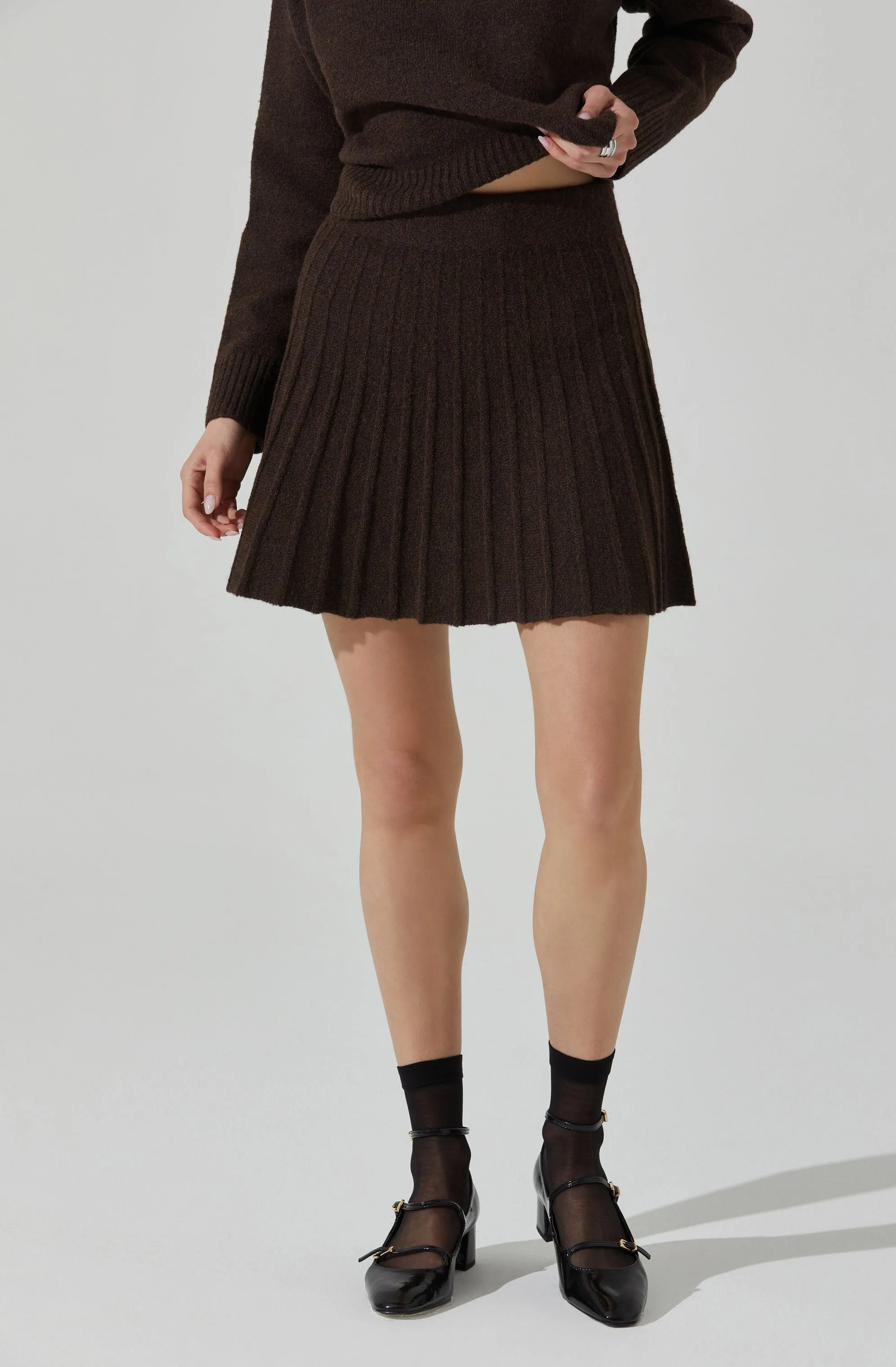 Marceline Pleated Mini Skirt sold by Astr product image thumbnail 3