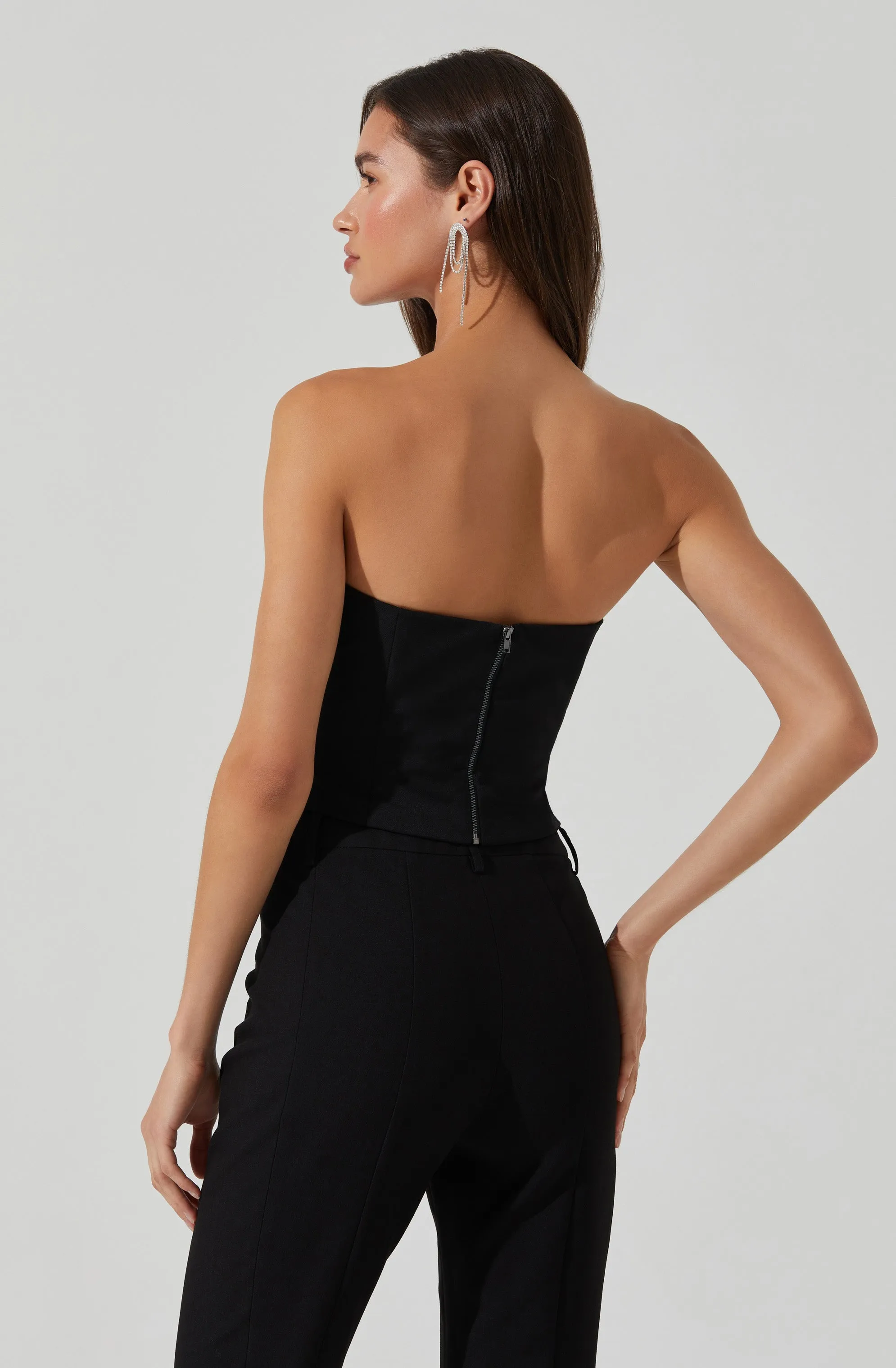 Amell Strapless Rhinestone Trim Top sold by Astr product image thumbnail 5