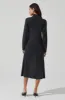 Estilo Mock Neck Slit Sweater sold by Astr