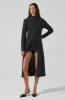 Estilo Mock Neck Slit Sweater sold by Astr