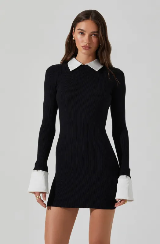 Alexia Mixed Media Mini Dress sold by Astr