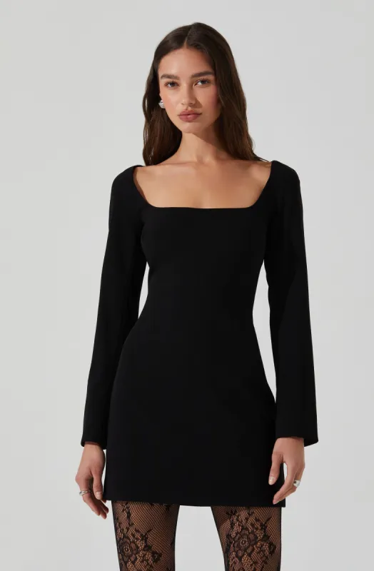 Calanthe Square Neck Mini Dress sold by Astr