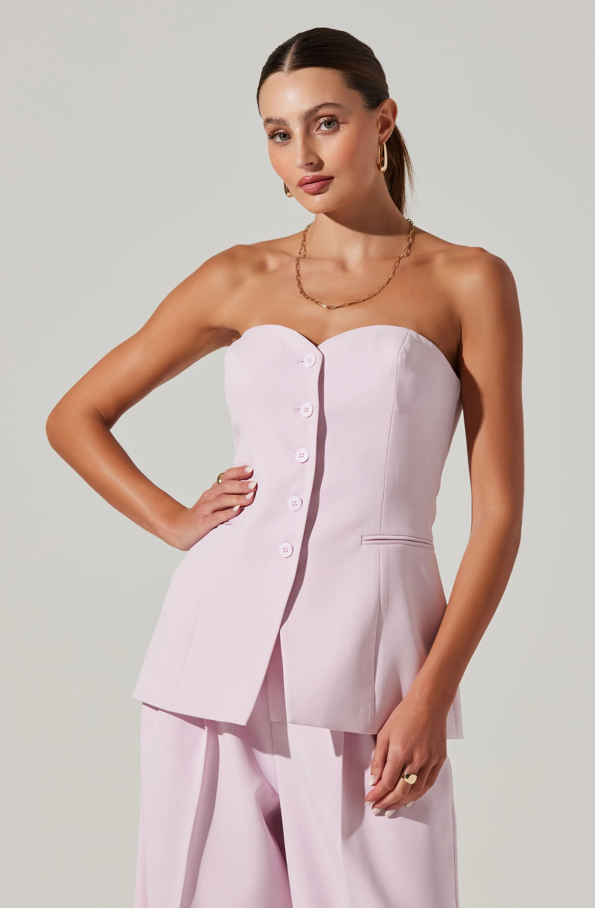 Milani Tailored Bustier Top sold by Astr