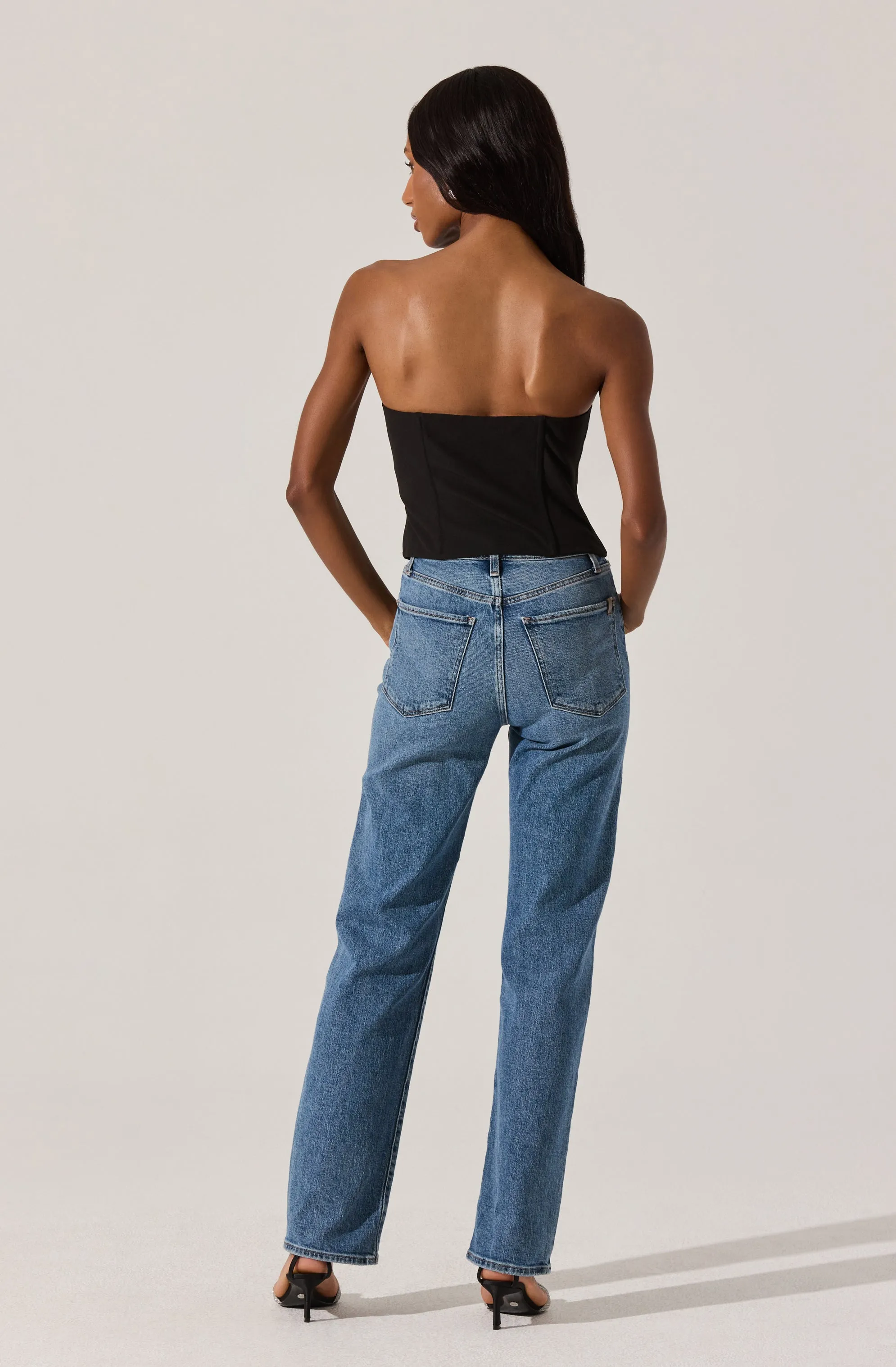 Strapless Bow Bustier Top sold by Astr product image thumbnail 5