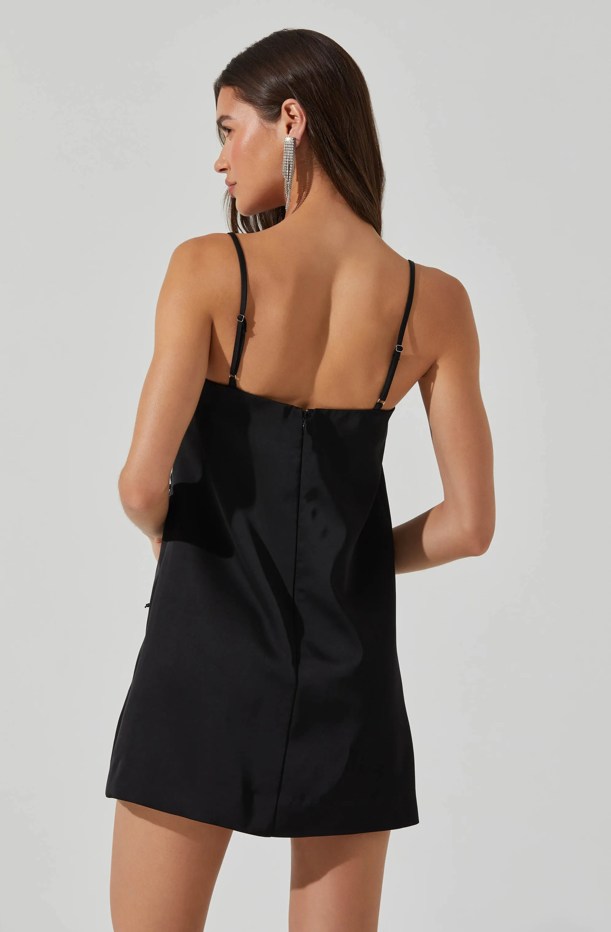 Cassiel Satin Embellished Mini Dress sold by Astr product image thumbnail 4