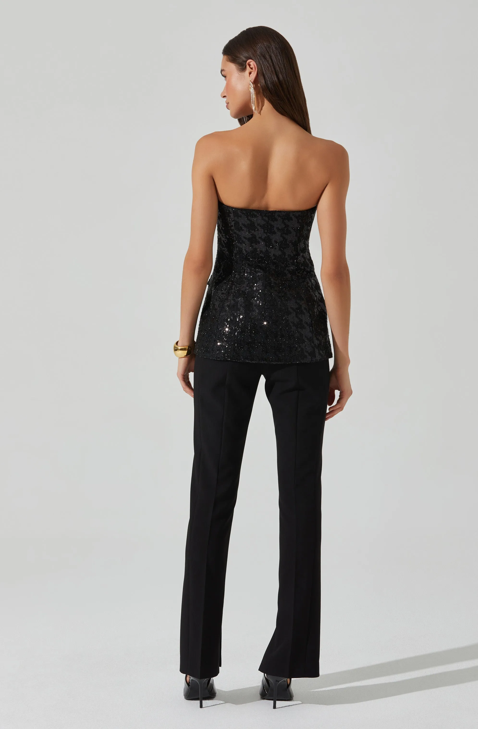 Milani Tweed Houndstooth Sequin Top sold by Astr product image thumbnail 4