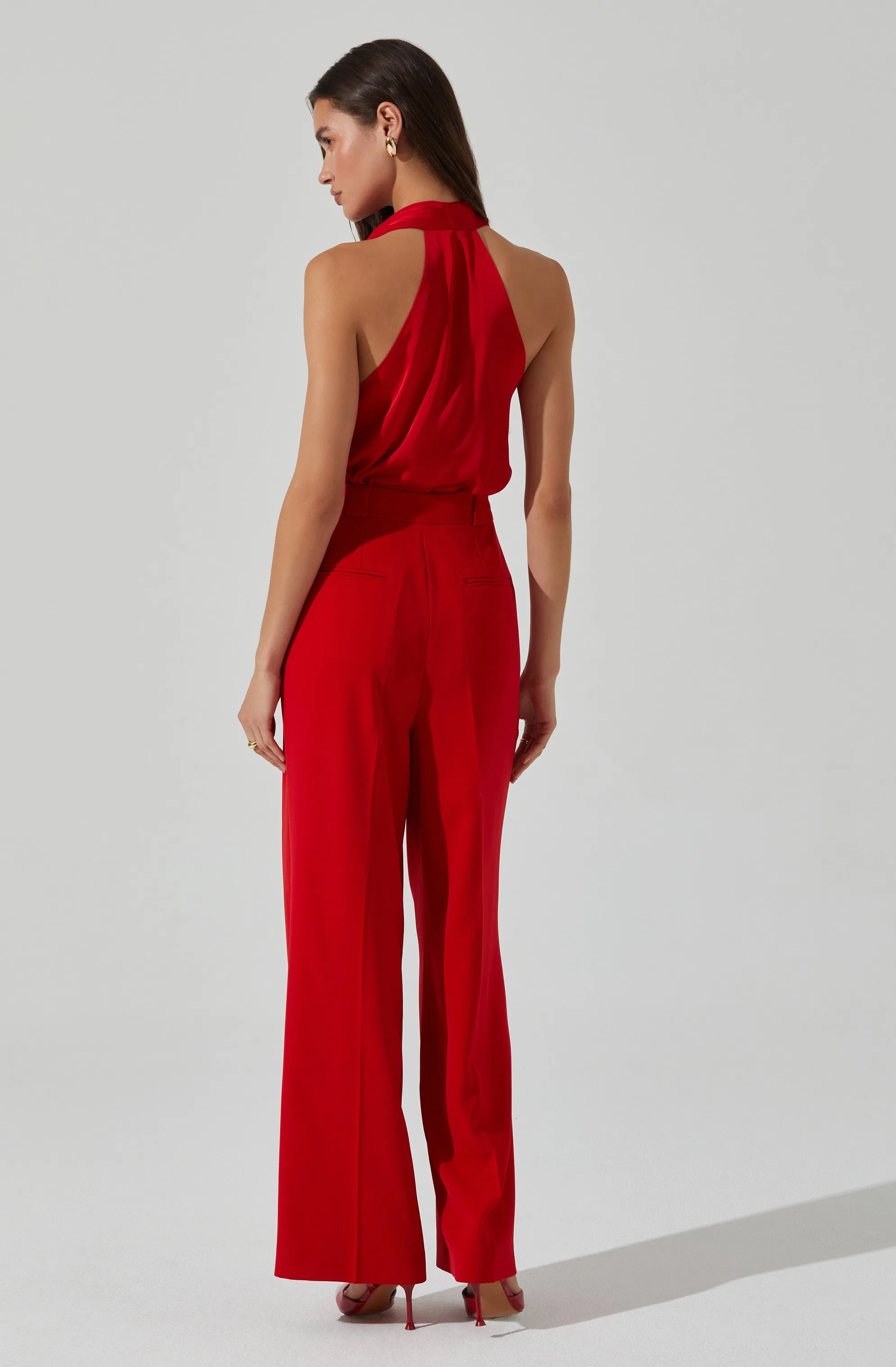 Iza Satin High Neck Top sold by Astr product image thumbnail 4