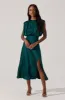 Blouson Satin Midi Dress sold by Astr