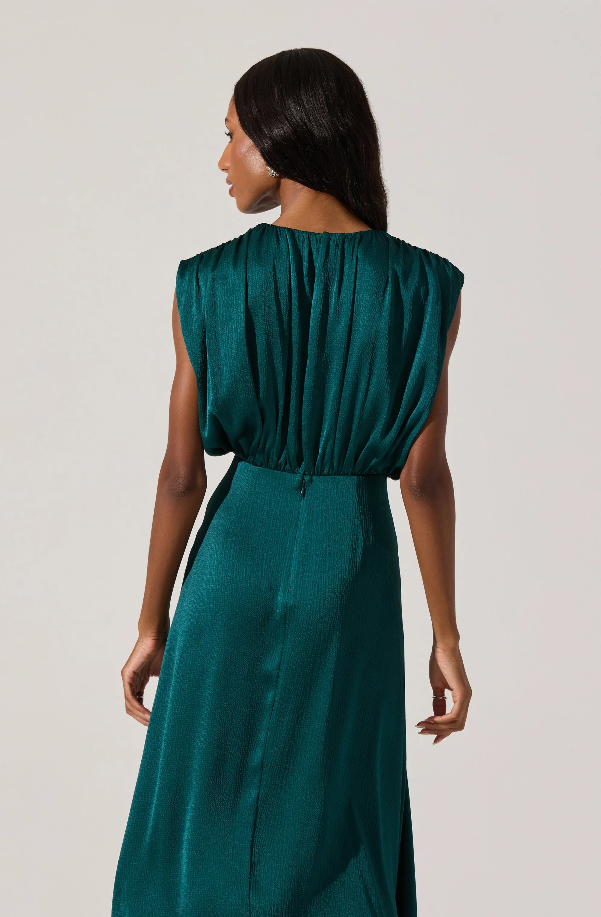 Blouson Satin Midi Dress sold by Astr product image thumbnail 4