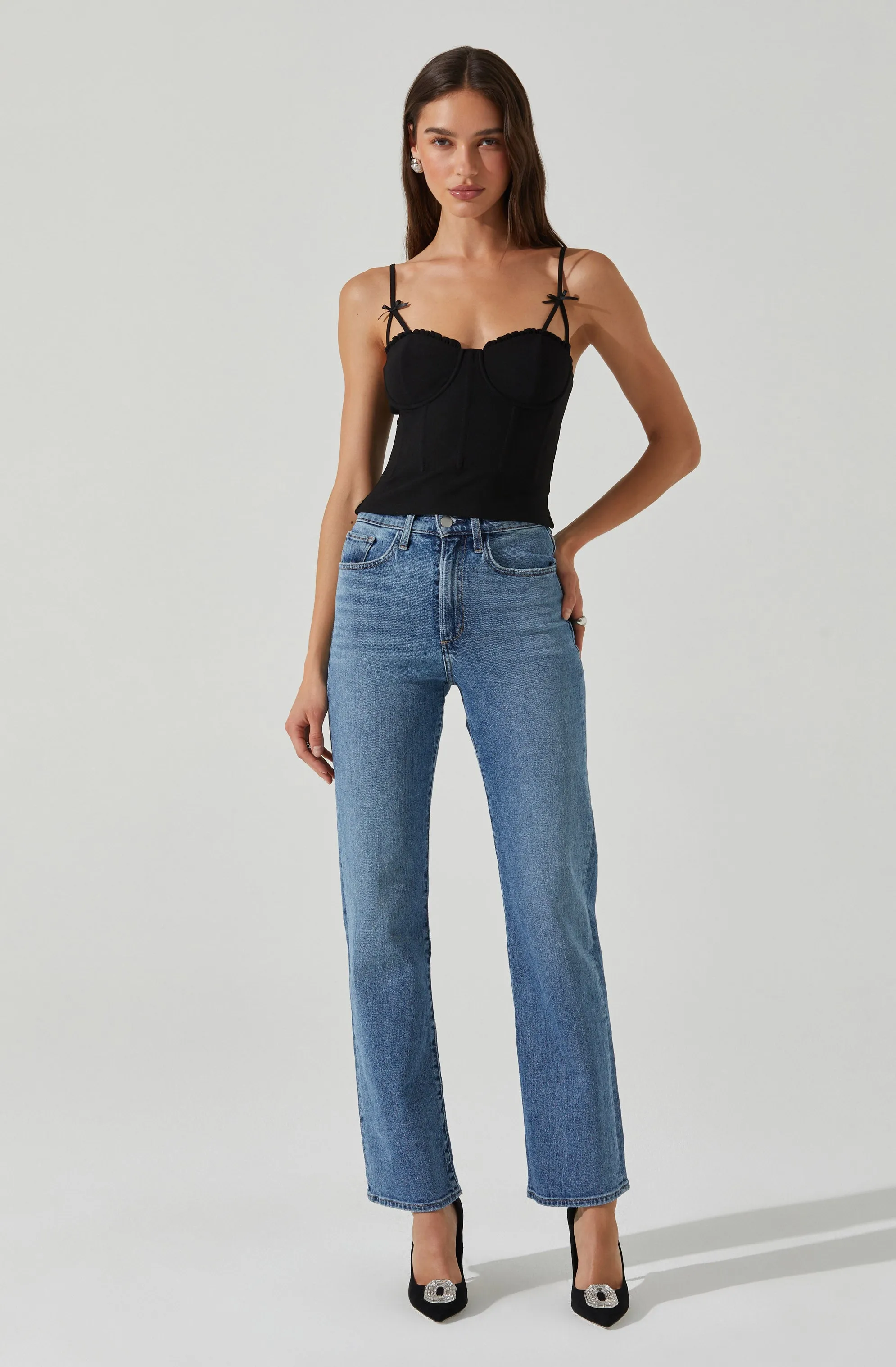 Adana Bow Detail Bustier Top sold by Astr product image thumbnail 2