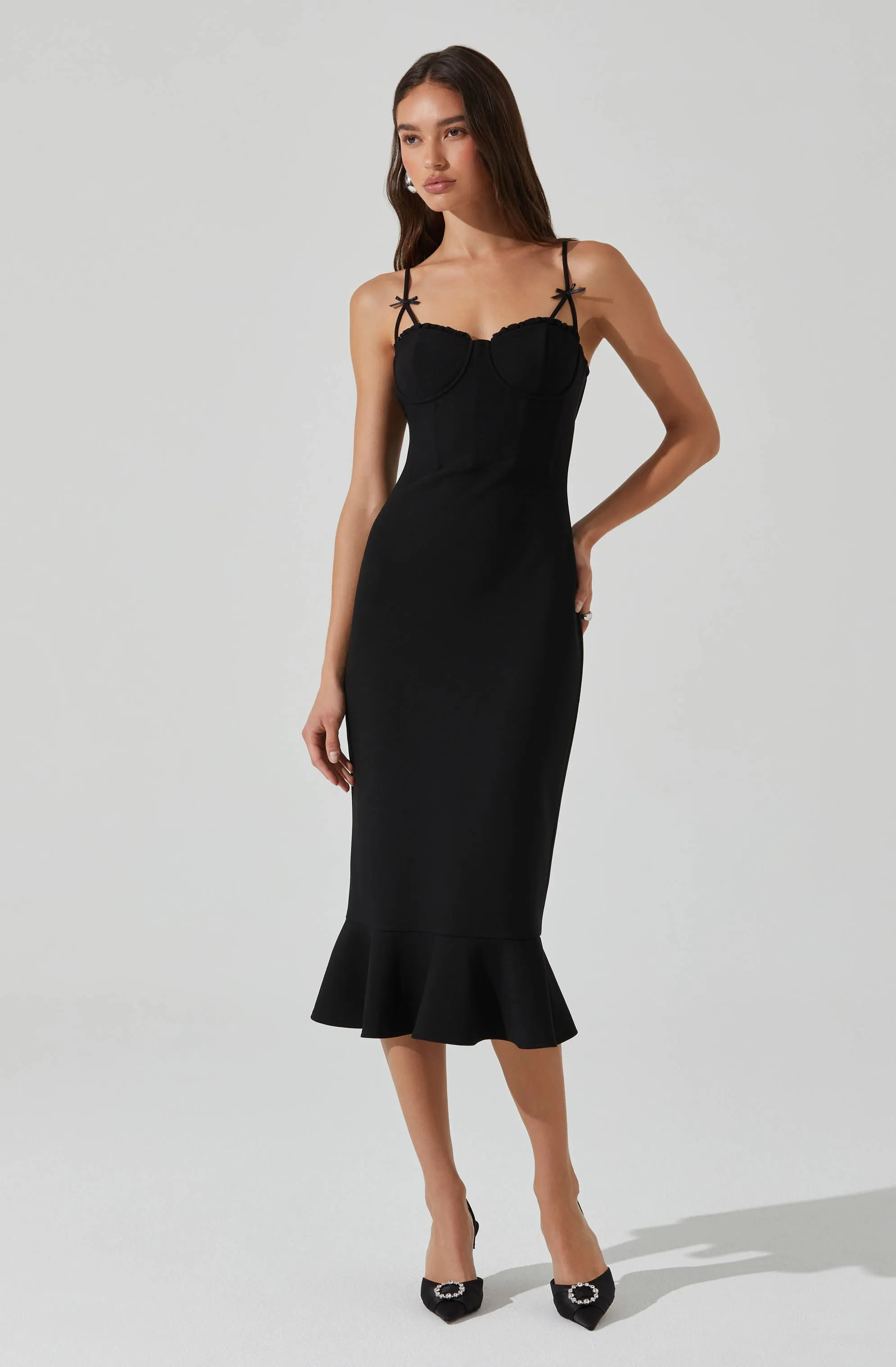 Adana Bow Detail Bustier Dress sold by Astr product image thumbnail 3