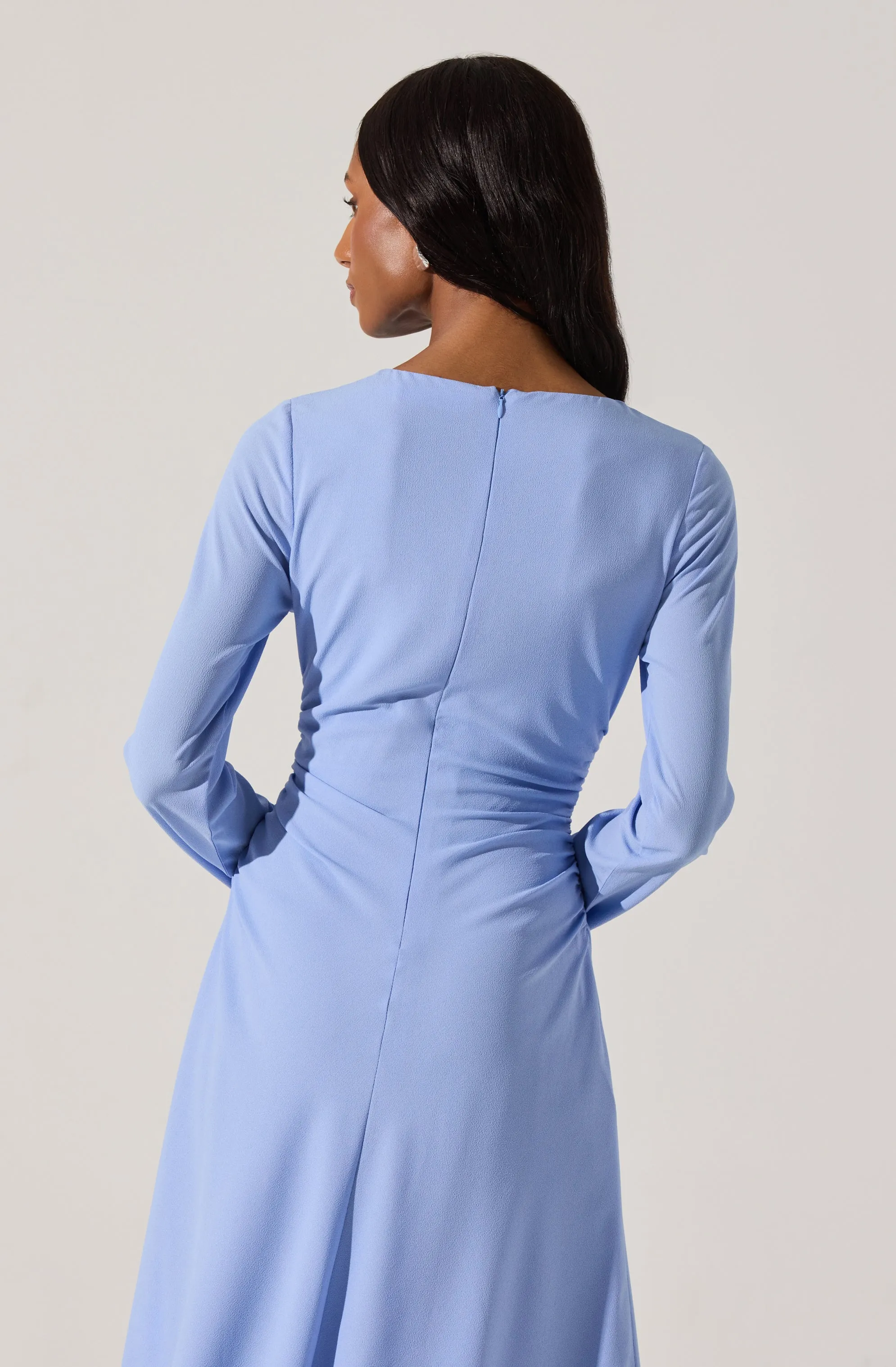 Long Sleeve Asymmetrical Hem Dress sold by Astr product image thumbnail 4