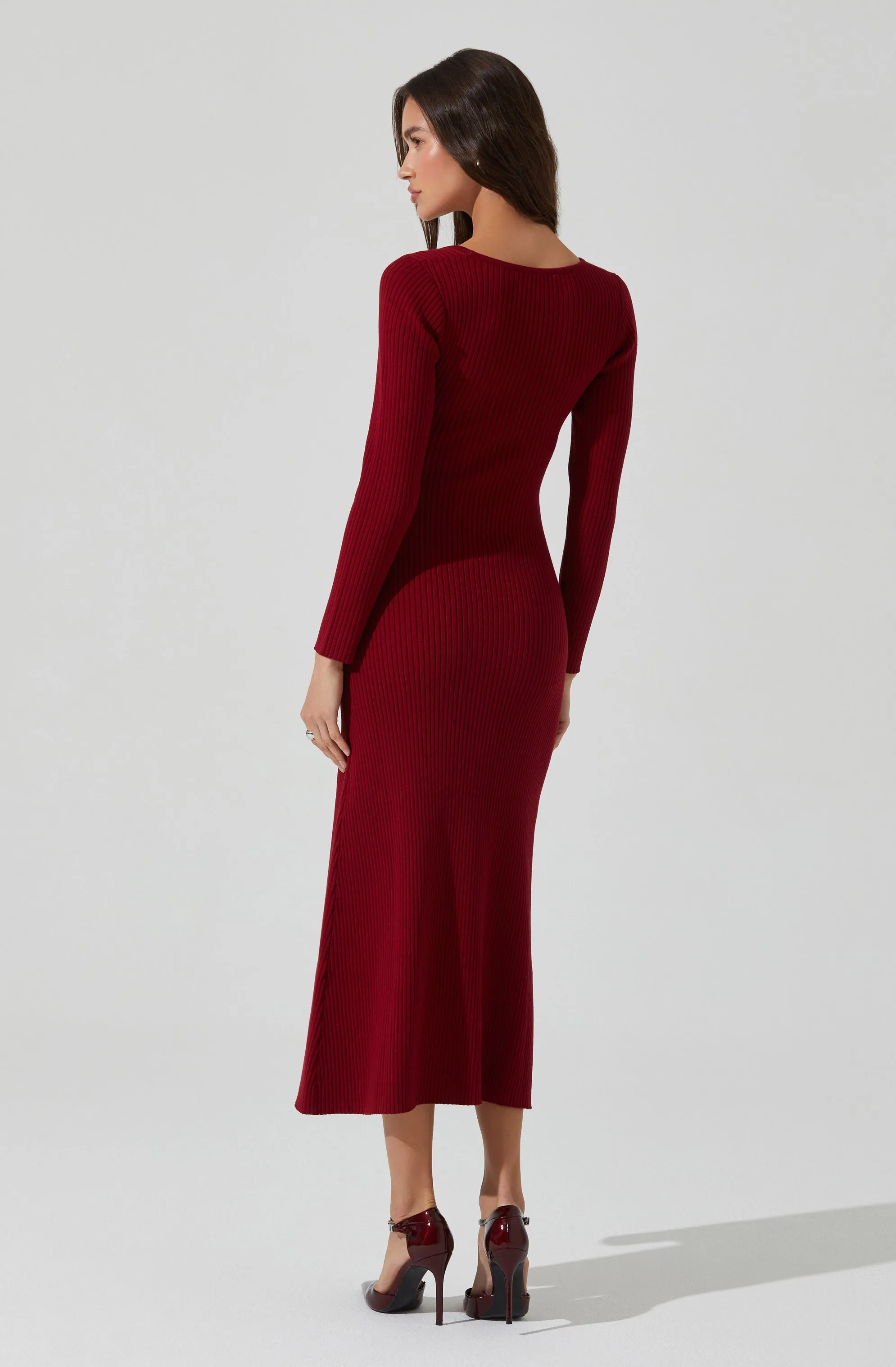 Kylie Ribbed Midi Sweater Dress sold by Astr product image thumbnail 5