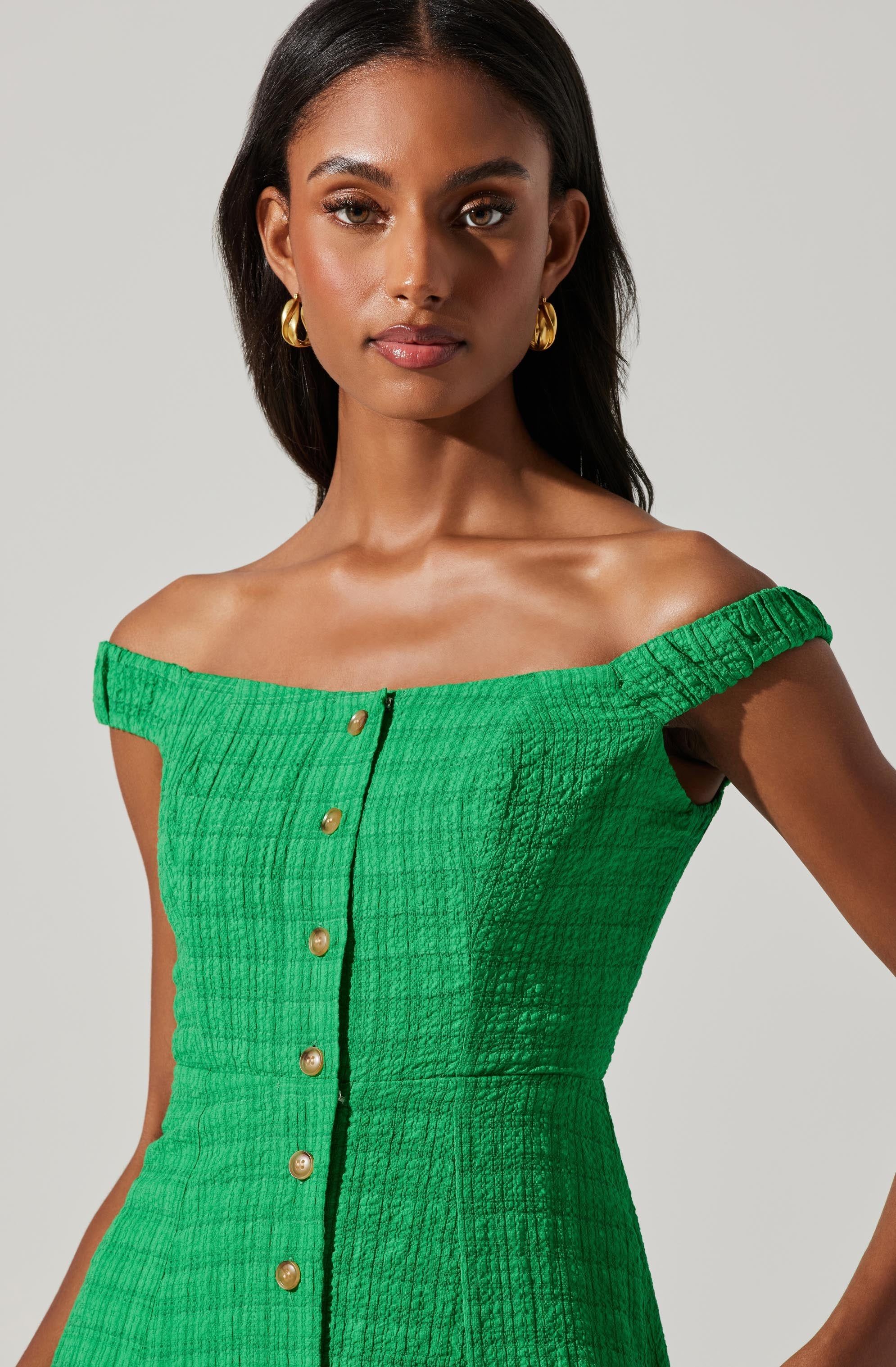 Harlyn Off Shoulder Midi Dress sold by Astr product image thumbnail 2