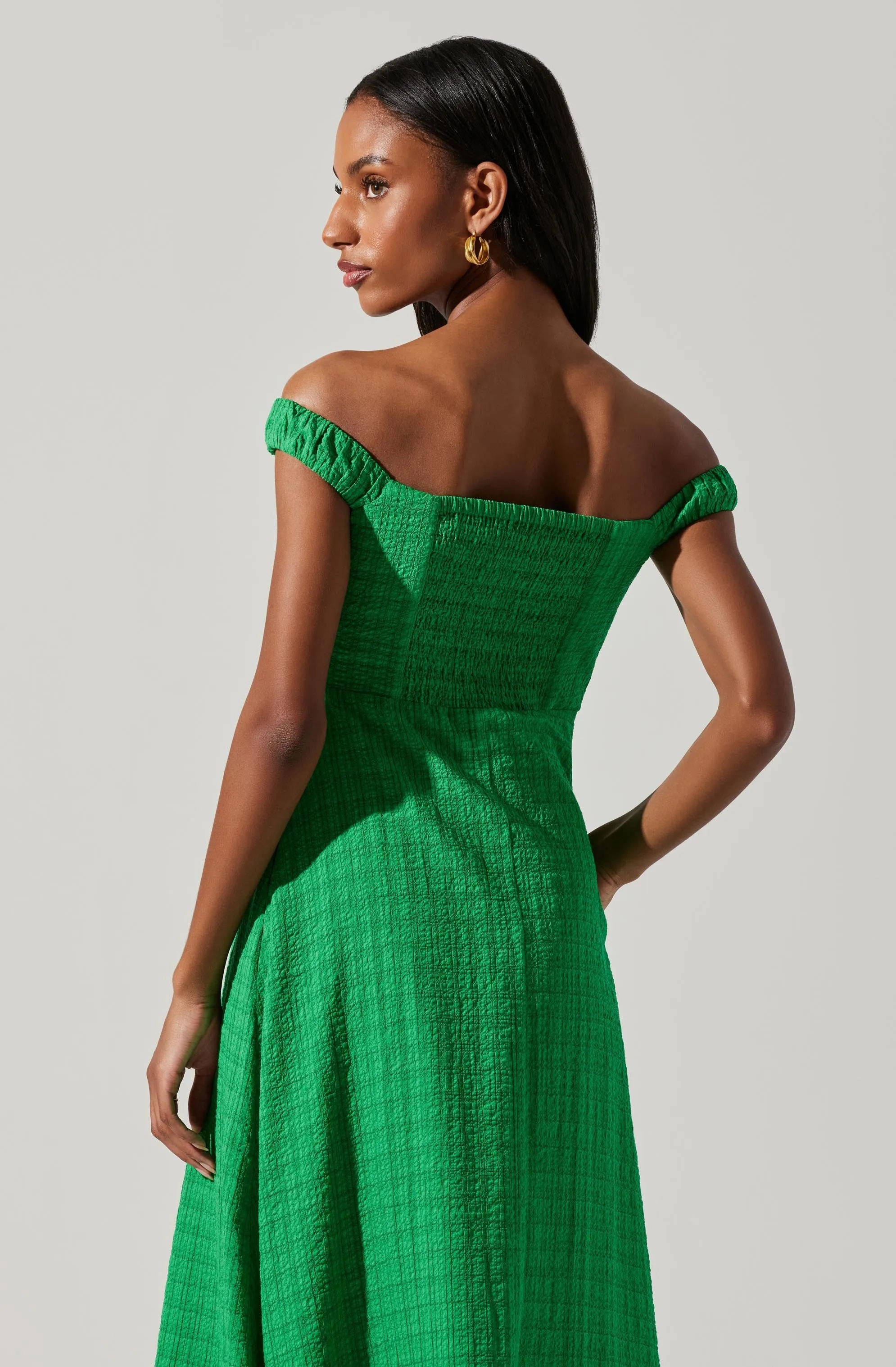 Harlyn Off Shoulder Midi Dress sold by Astr product image thumbnail 5