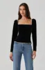 Briella Velvet Corset Top sold by Astr