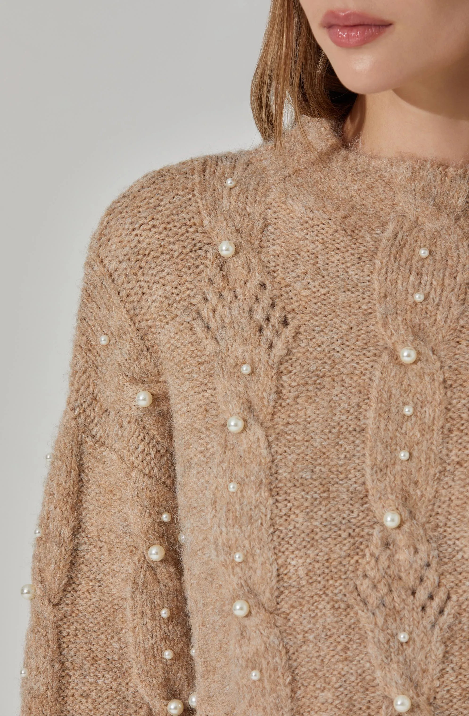 Kit Pearl Cable Knit Sweater sold by Astr product image thumbnail 2