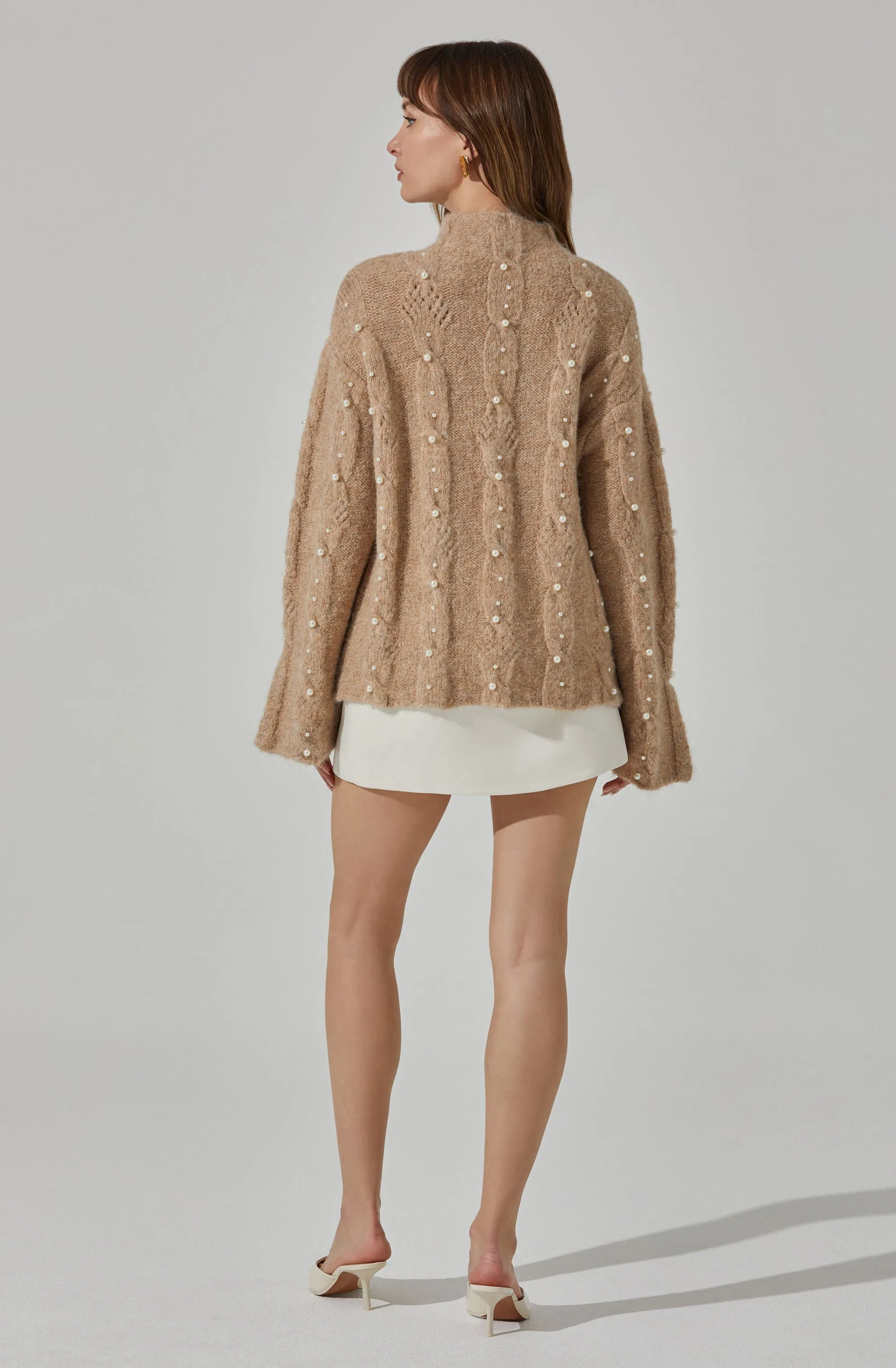 Kit Pearl Cable Knit Sweater sold by Astr product image thumbnail 5