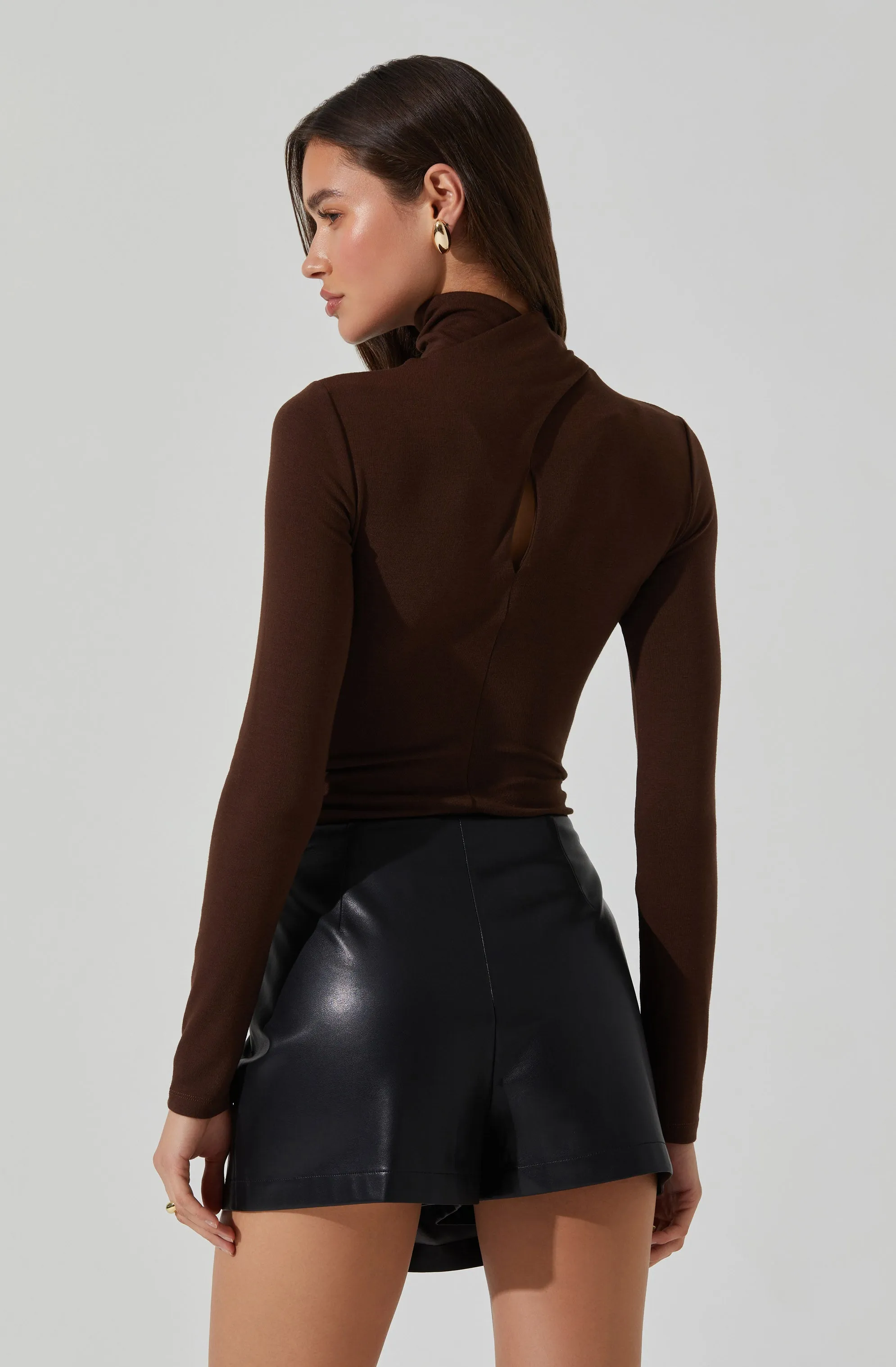Neriah Faux Leather Skort sold by Astr product image thumbnail 4