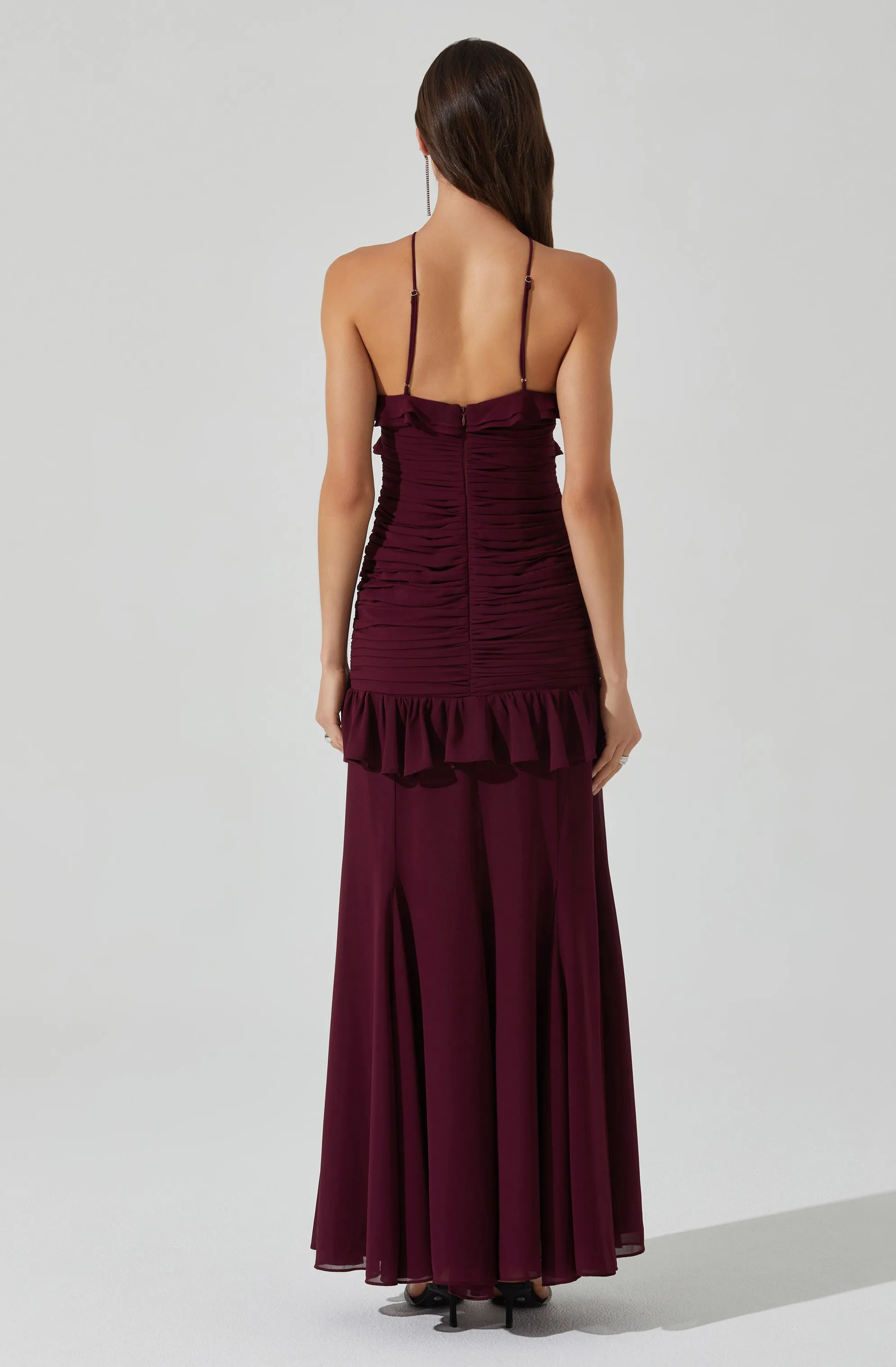 Sandora Ruffle Detail Maxi Dress sold by Astr product image thumbnail 4