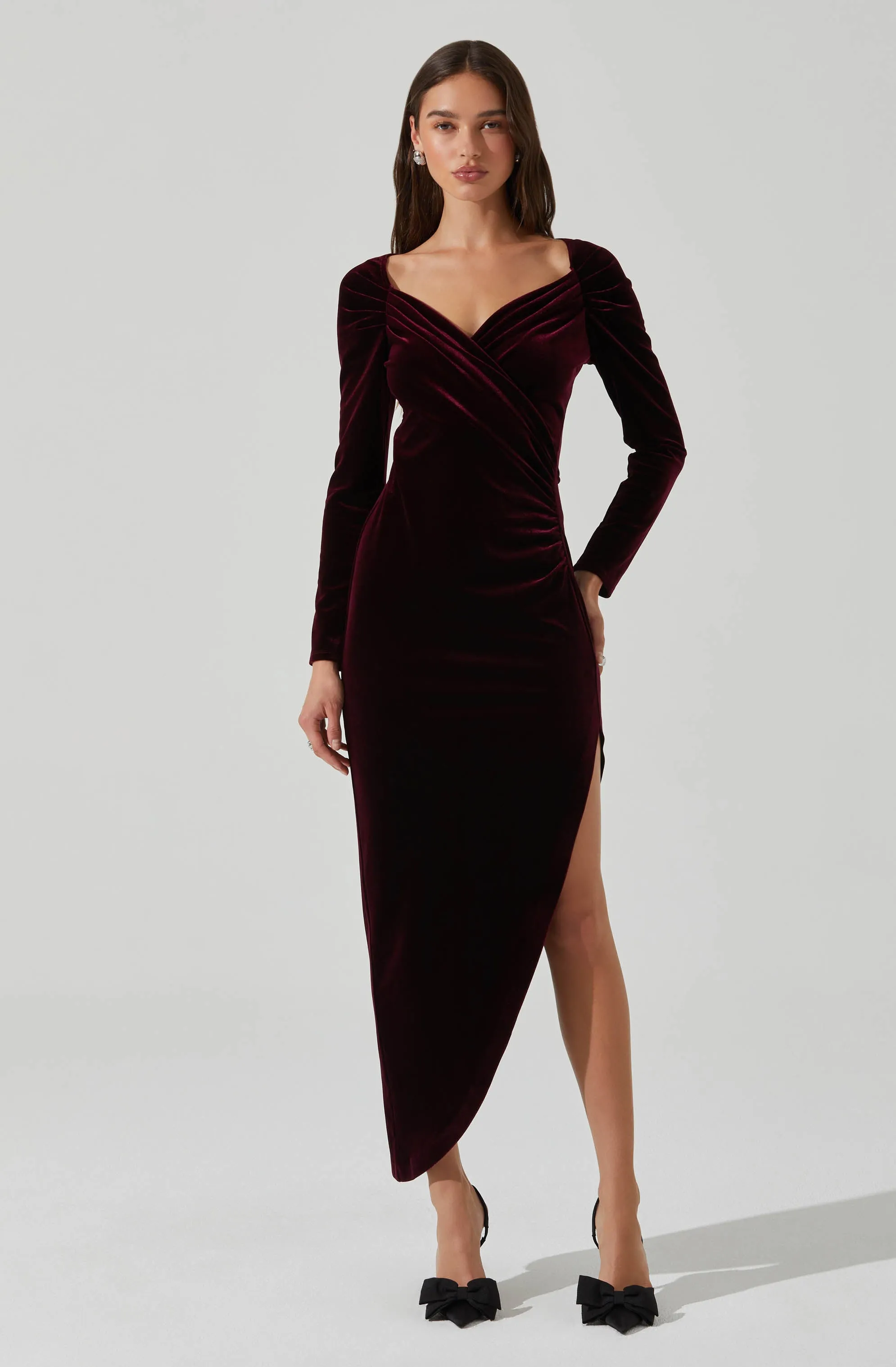 Sirica Velvet Off Shoulder Dress sold by Astr