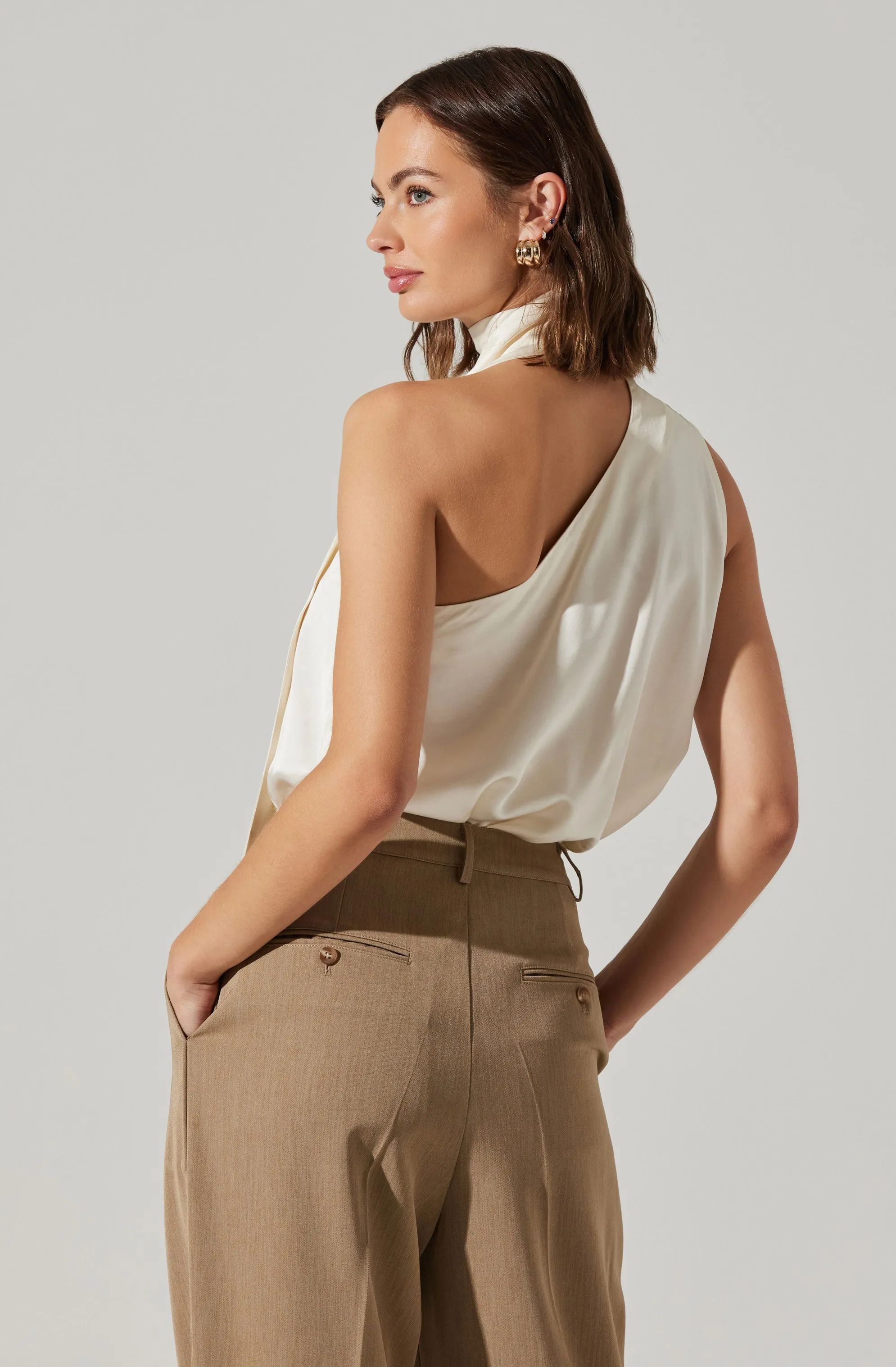 Partia Scarf Detail Asymmetric Top sold by Astr product image thumbnail 5