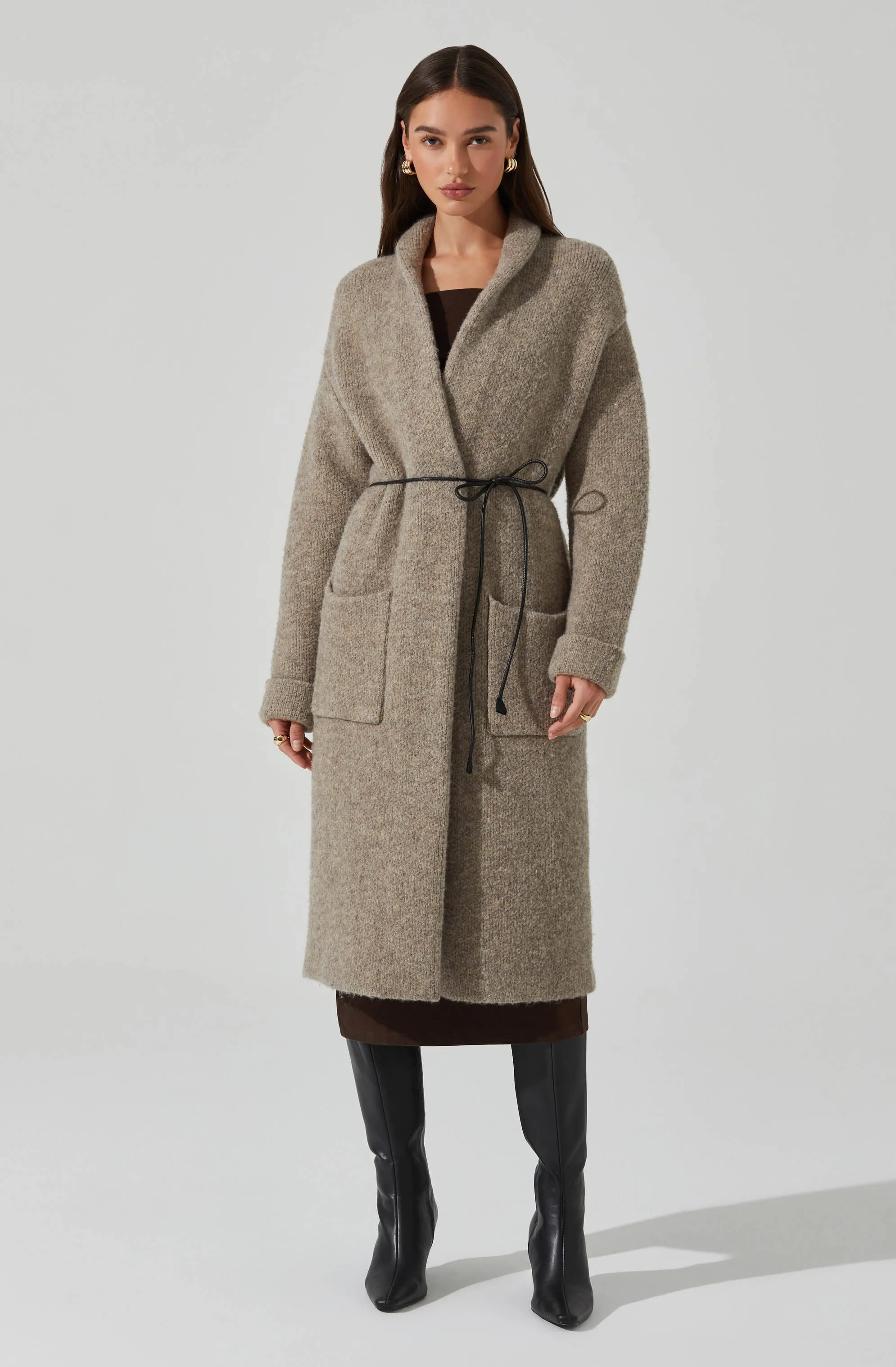 Noor Belted Maxi Cardigan sold by Astr product image thumbnail 3