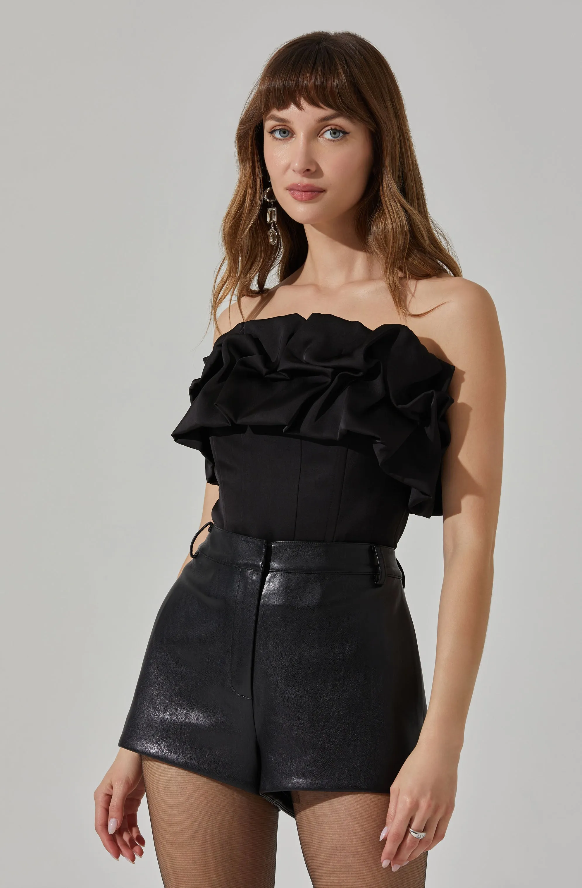 Sarahi Strapless Ruffled Corset Top sold by Astr product image thumbnail 3