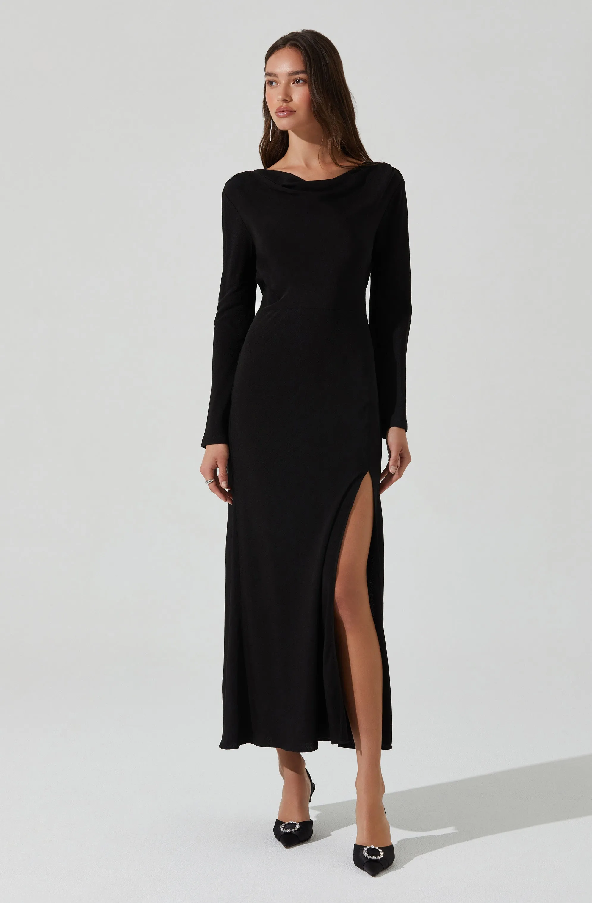 Decima Cowl Neck Maxi Dress sold by Astr product image thumbnail 3