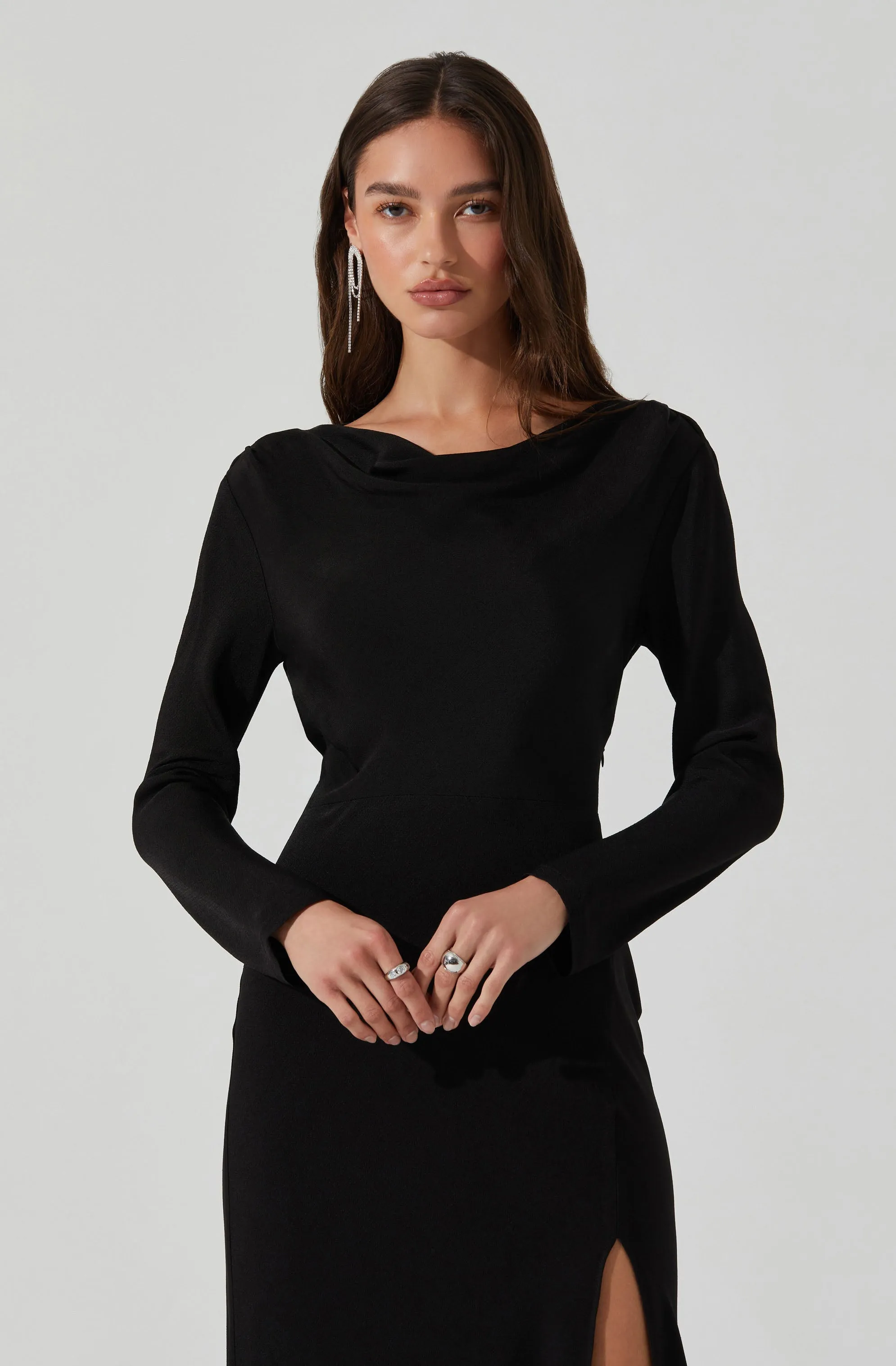 Decima Cowl Neck Maxi Dress sold by Astr product image thumbnail 4